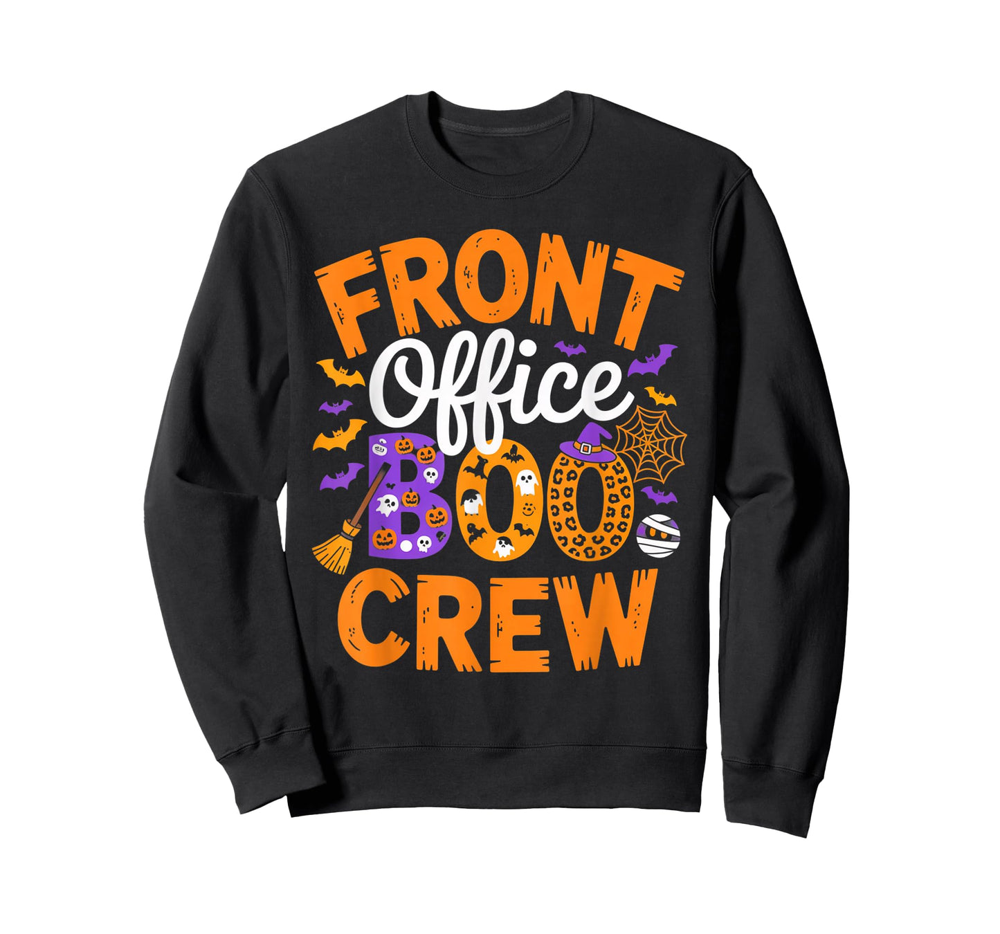Front Office Boo Crew Spooky Halloween Matching Group Outfit T-Shirt