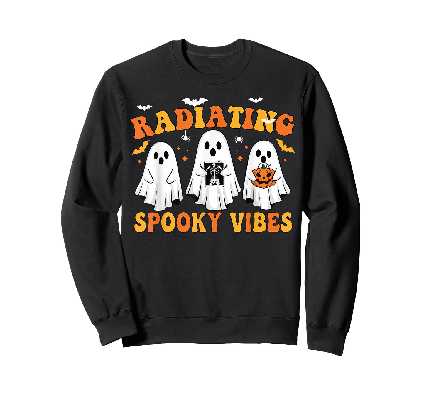 Halloween Radiating Spooky Vibes Ghost X-ray Radiology Tech T-Shirt