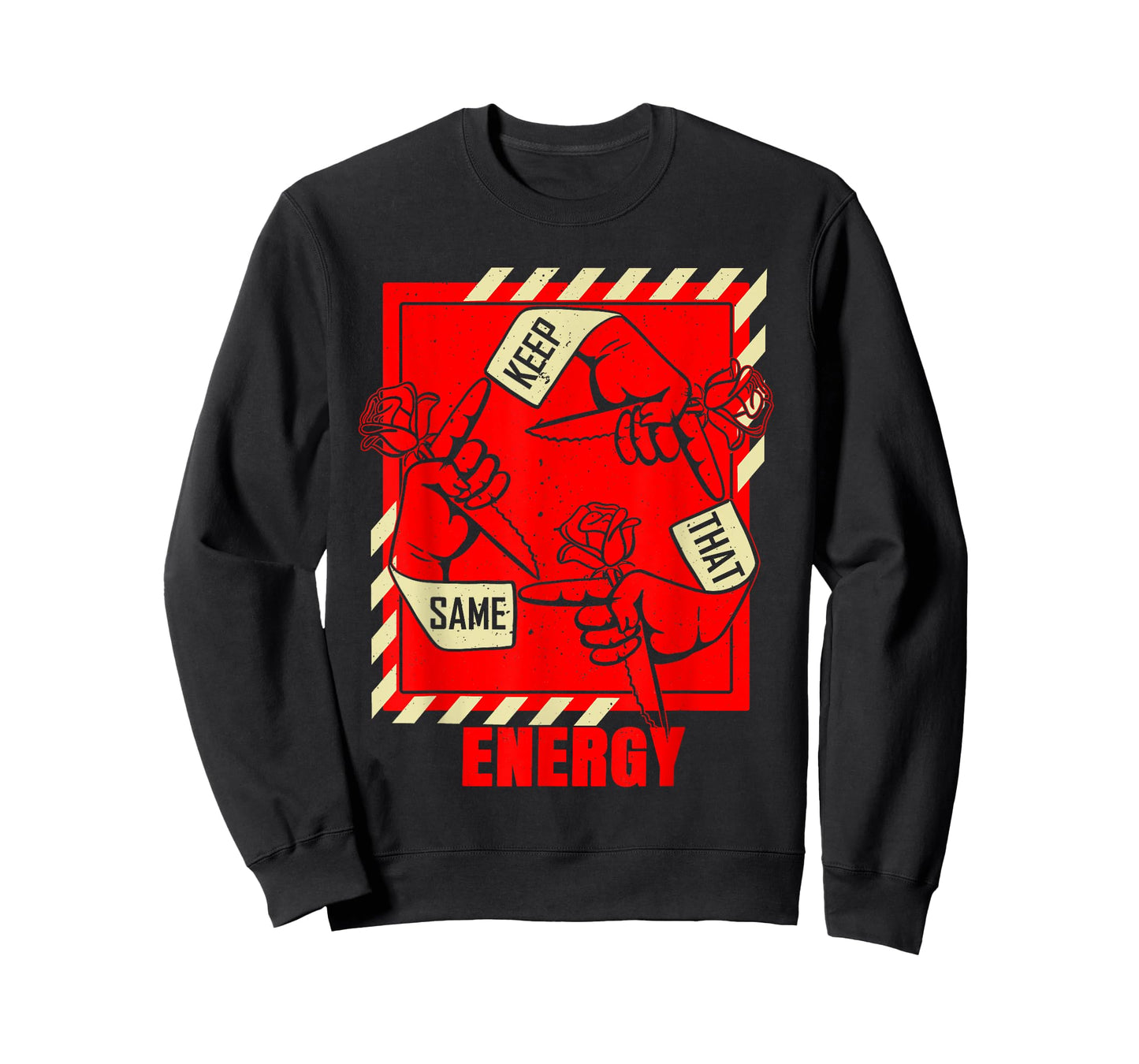 Keep That Same Energy Red Color Graphic T-Shirt