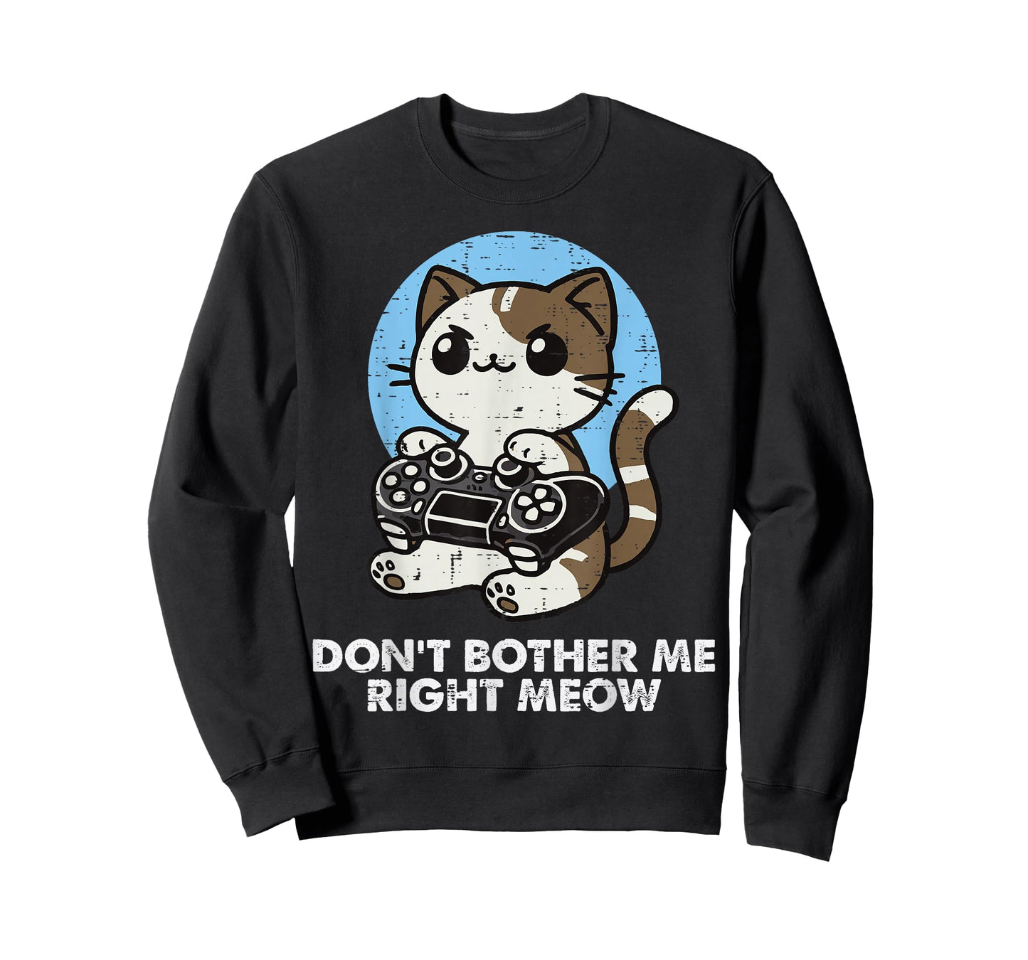 Gamer Cat Dont Bother Me Meow Cute Gaming Boys Kids Men Teen T-Shirt