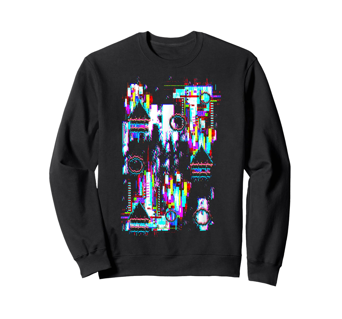 MegaUltraEpic Glitch - Men's Anime Glitch Art T-Shirt - Black - Small - Short Sleeve - Classic Fit - Unisex - All Seasons
