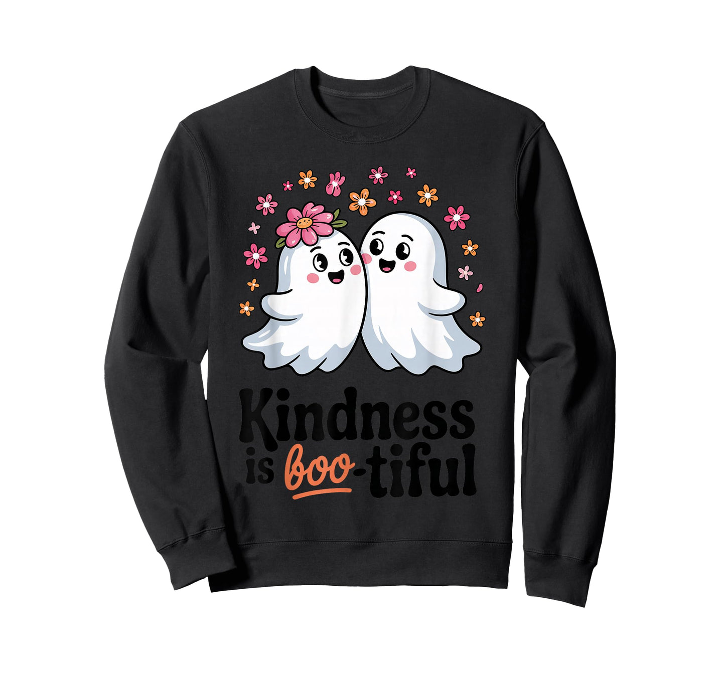 Kindness is Boo-Tiful Cute Halloween Ghost for Toddler Kids T-Shirt