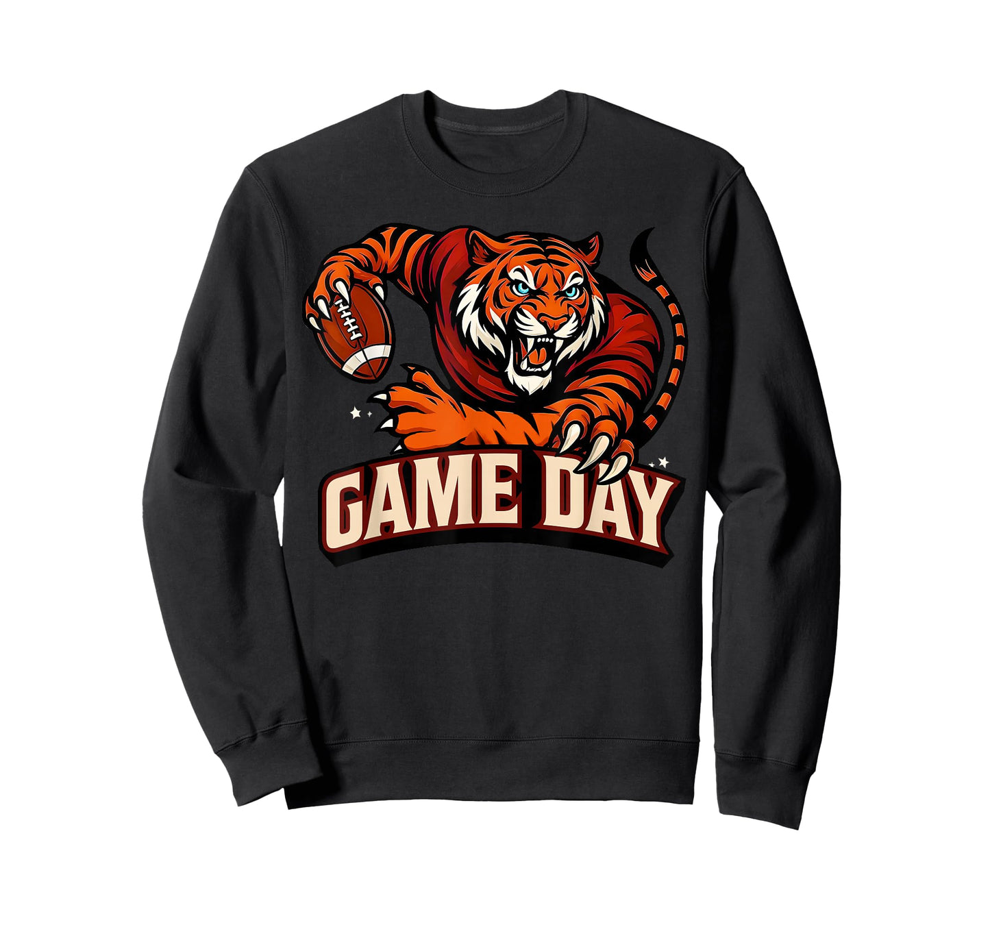 Touchdown American Football Game Day Thanksgiving Tiger Cool T-Shirt