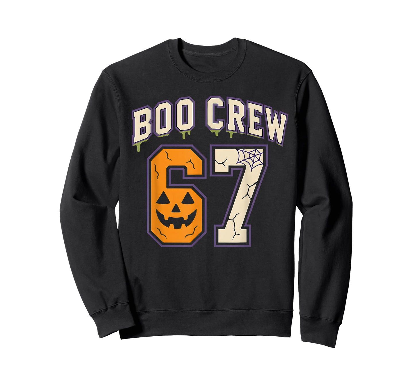 67 Halloween Boo Crew Sports Jersey Brainrot Meme Six Seven T-Shirt