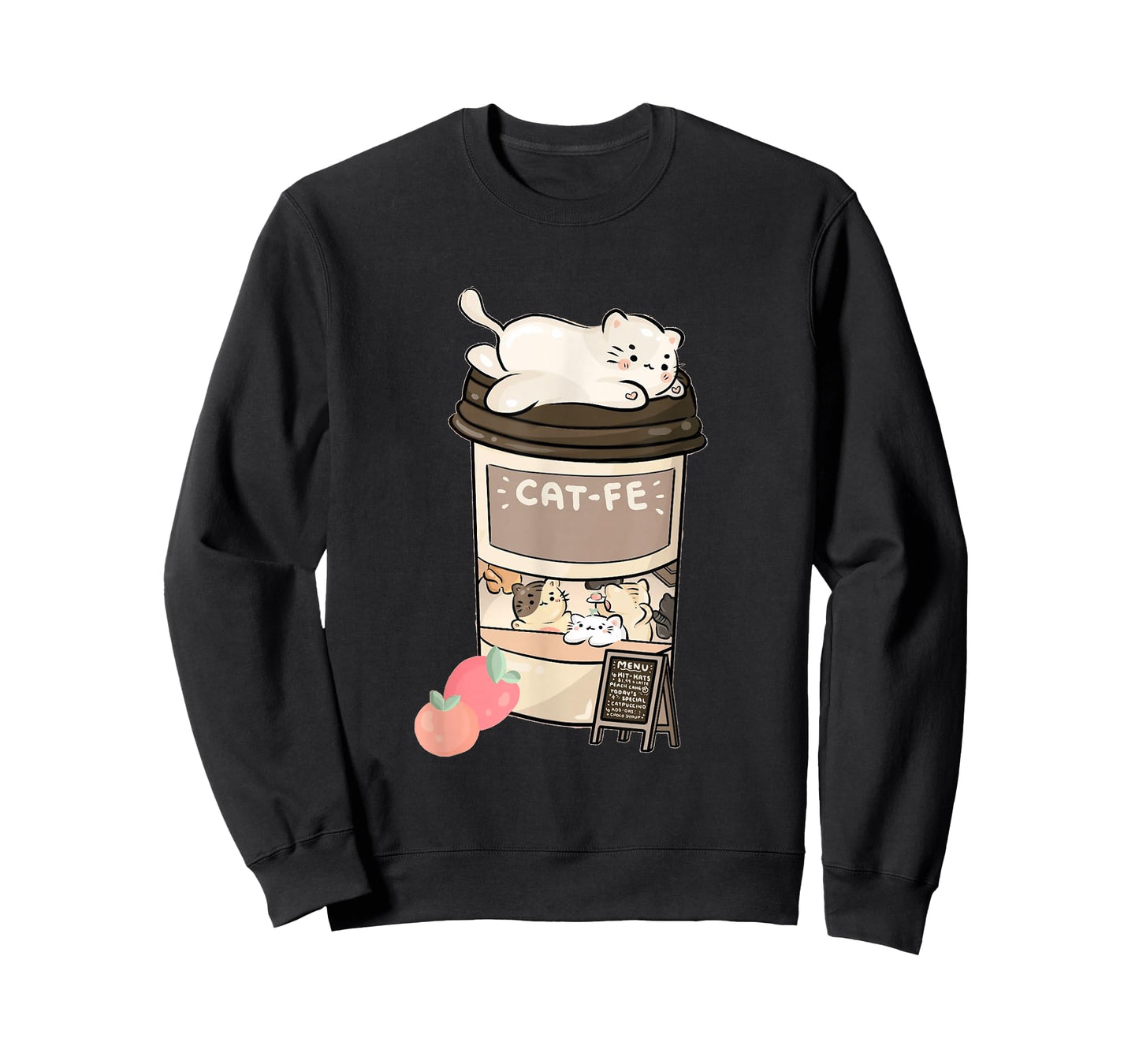Cute Cat Cafe, Kawaii Cat Coffee, Anime Neko Kitty, Cat Puns T-Shirt
