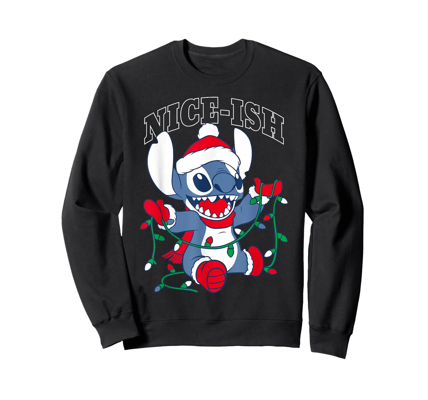 Disney Lilo & Stitch Christmas Season Nice-ish Poster T-Shirt