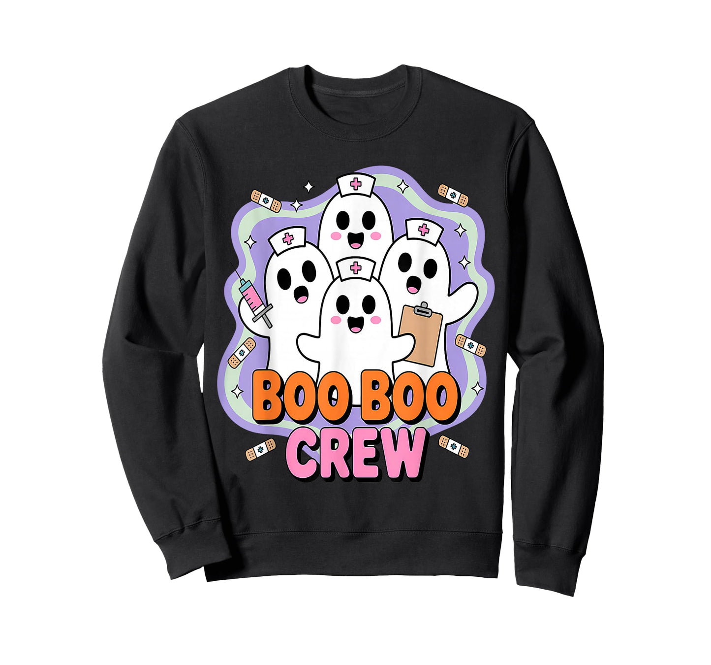 Boo Boo Crew Halloween Ghost Nurses T-Shirt
