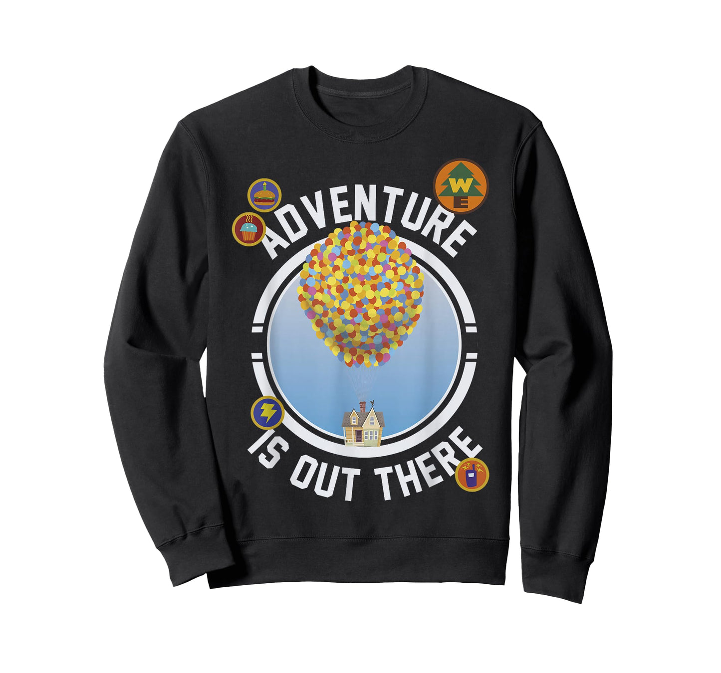 Disney Pixar Up Adventure House Circle Logo Graphic T-Shirt T-Shirt