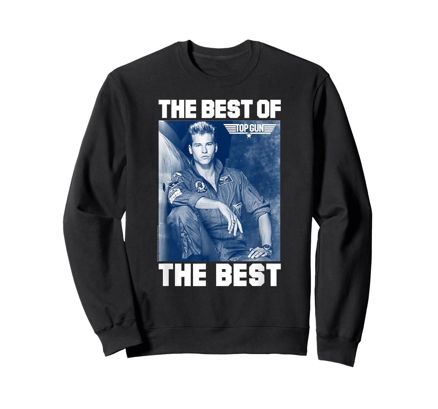Top Gun The Best of The Best Iceman Blue Photo Action Movie T-Shirt