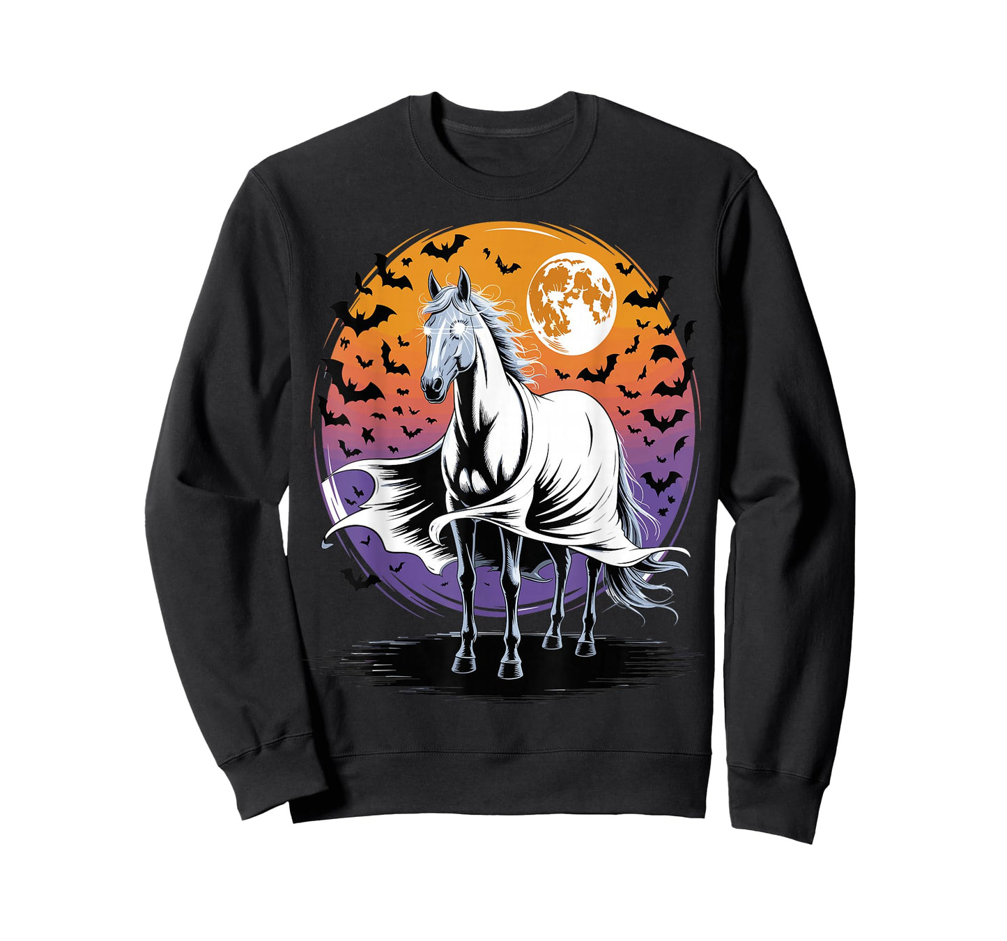 Halloween Horse Ghost Spooky Costume T-Shirt