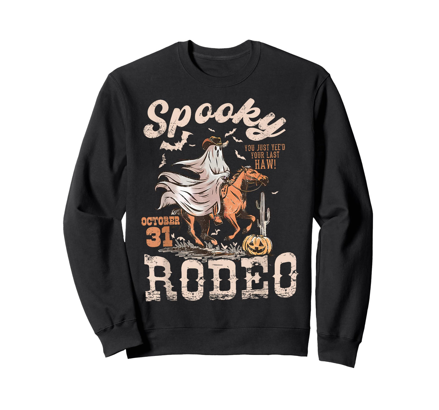 Vintage Halloween Spooky Western Rodeo Cowgirl Men Women T-Shirt
