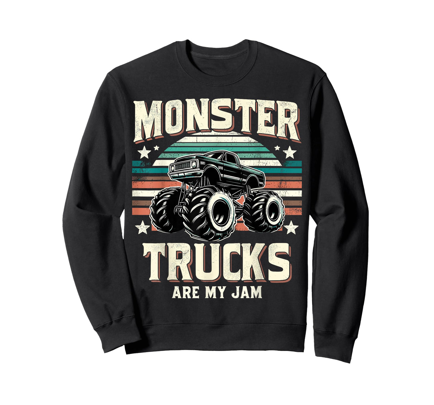 Monster Trucks Are My Jam Vintage Monster Truck T-Shirt