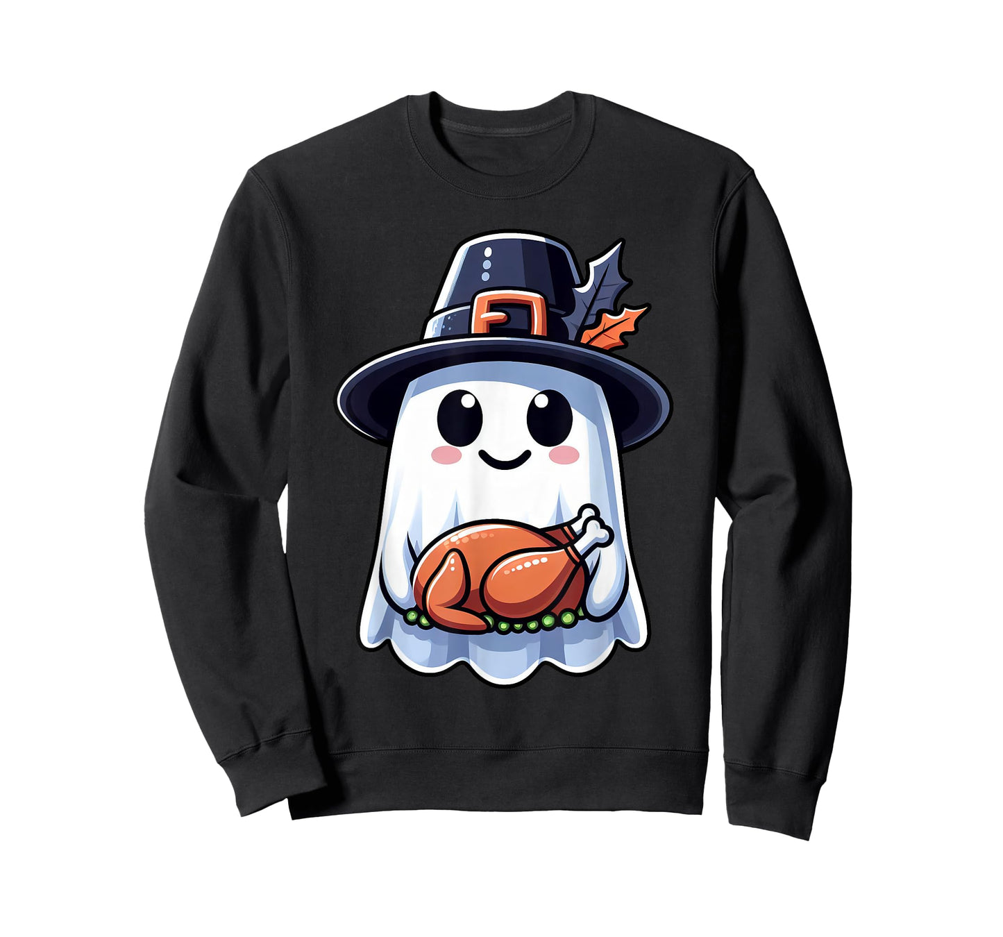 Thanksgiving Ghost Turkey Pocket Cute My Boo Halloween T-Shirt