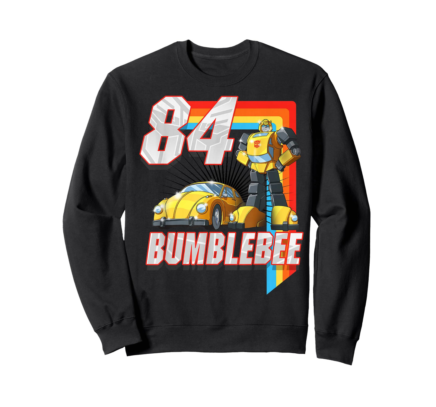 Transformers Bumblebee '84 Retro Rainbow Stripe T-Shirt