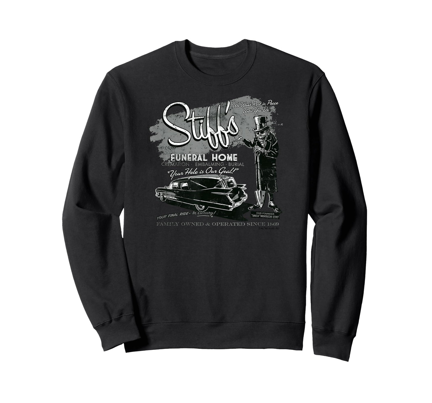 Retro Monster Funeral Funny Undertaker Humor Retro-a-go-go T-Shirt