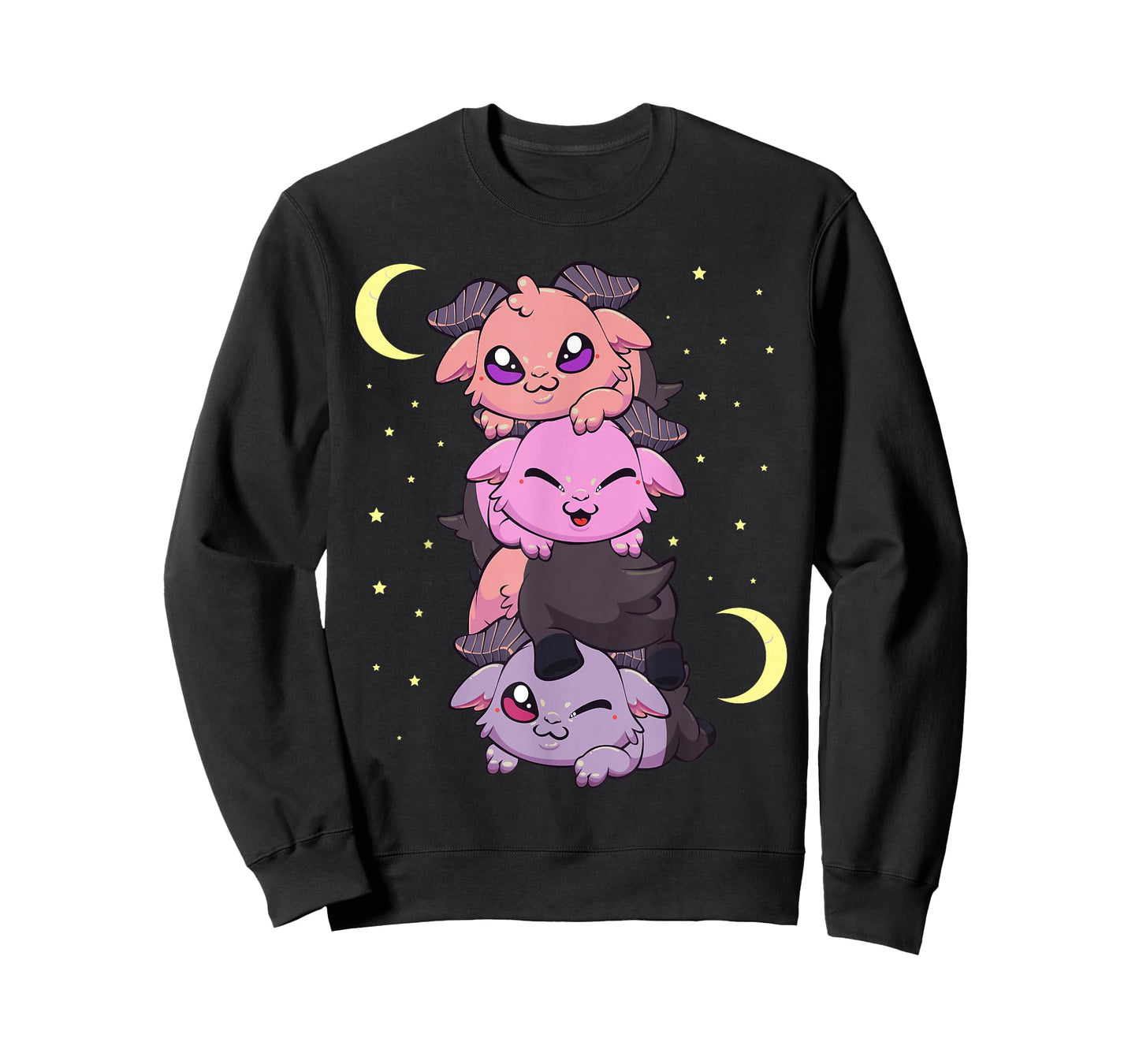 Pastel Goth Kawaii Pile of Playing Baby Baphomet T-Shirt