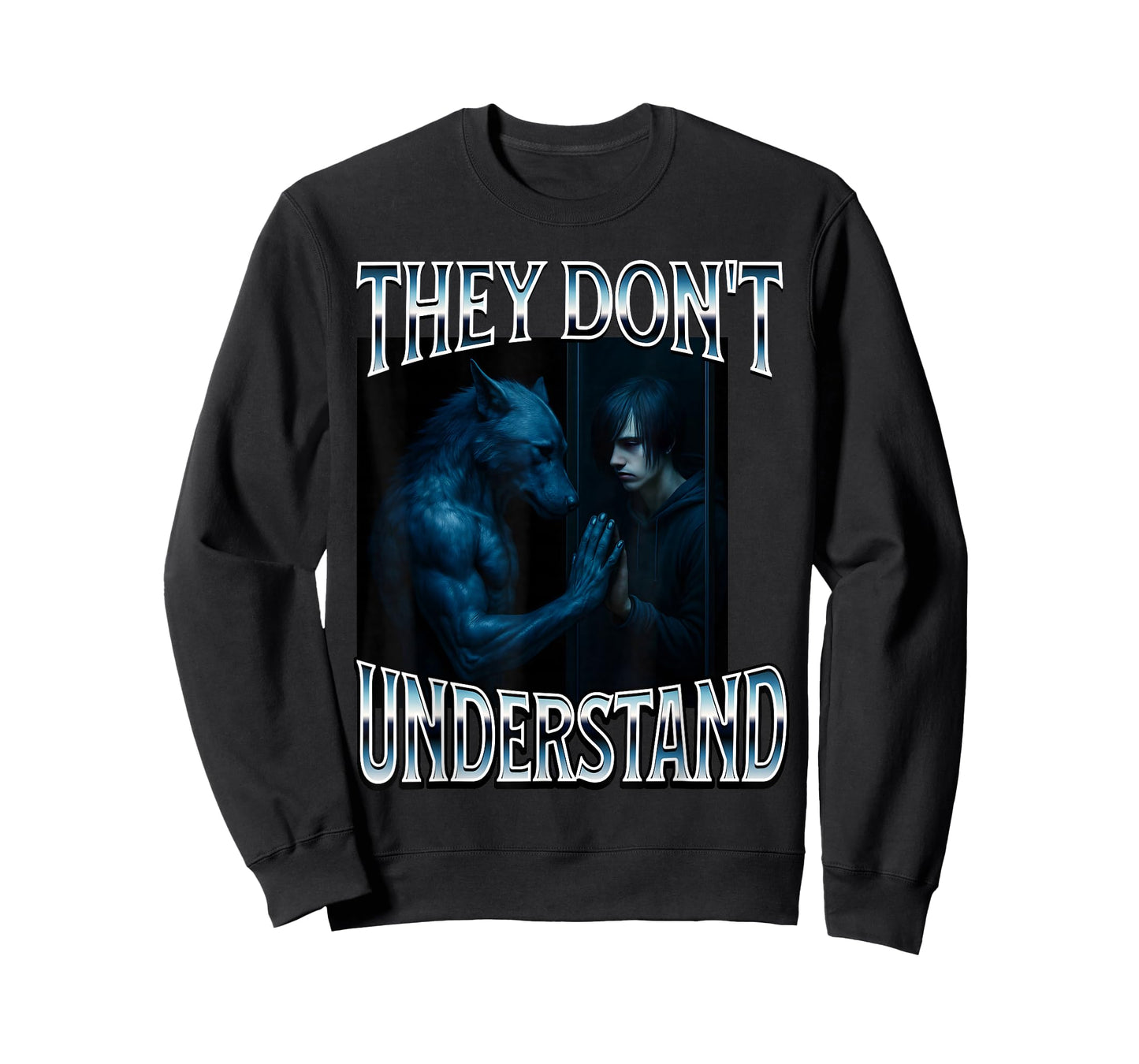 They Don't Understand Alpha Wolf Funny Emo Corny Weird Men T-Shirt