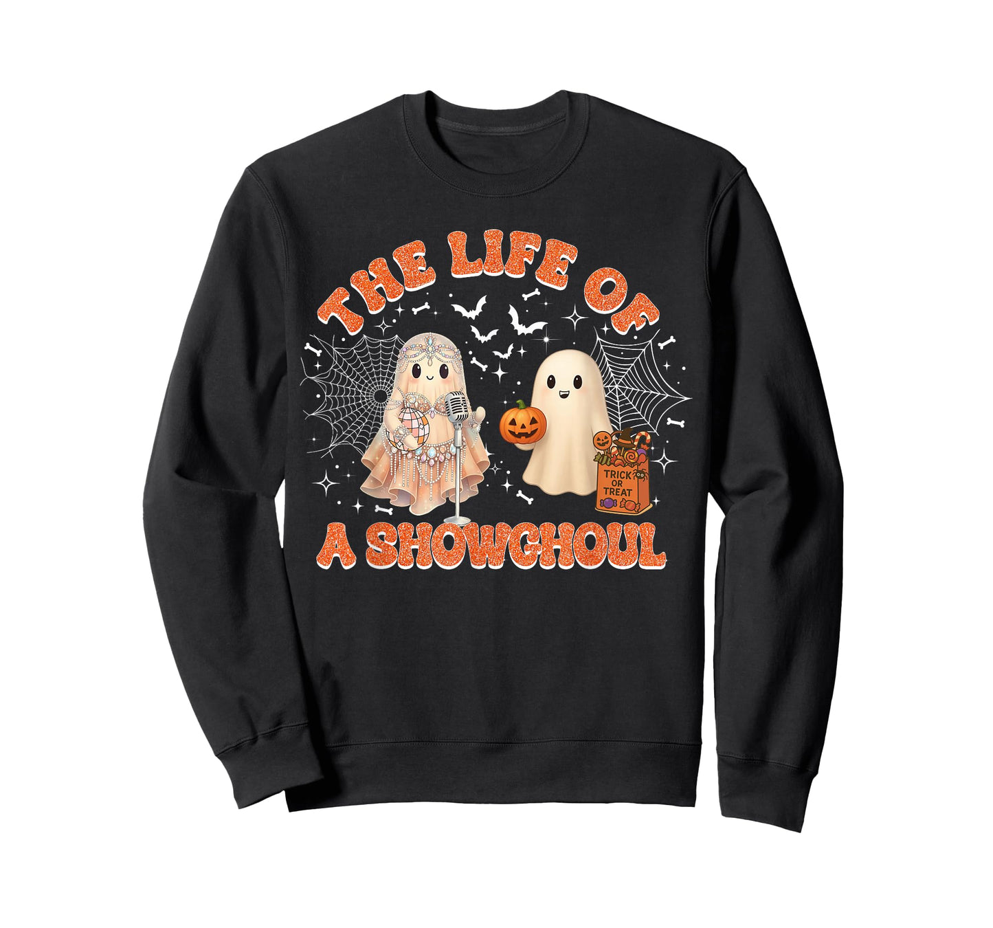 The Life of a Show Ghoul Retro Halloween Show Ghosts Girl T-Shirt