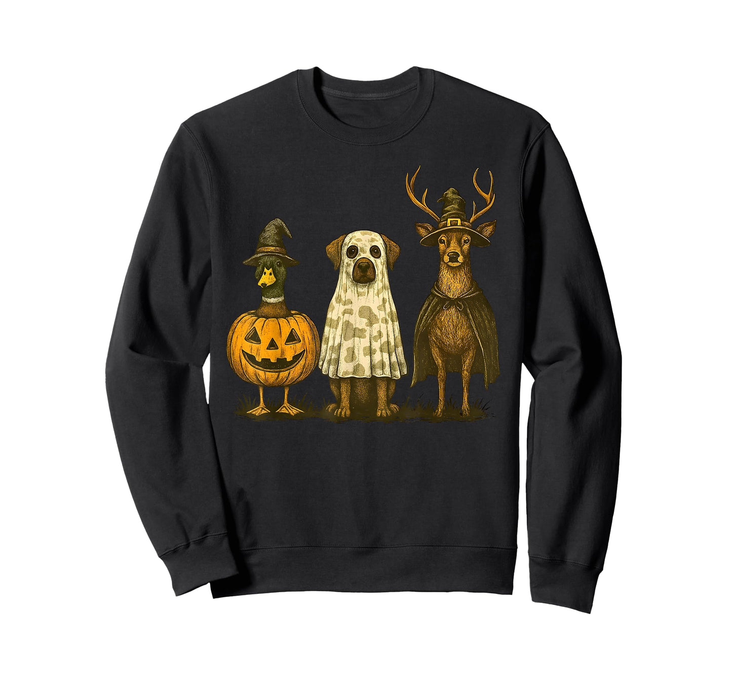 Duck Dog Deer Halloween Costume Hunting Season Men Women Kid T-Shirt
