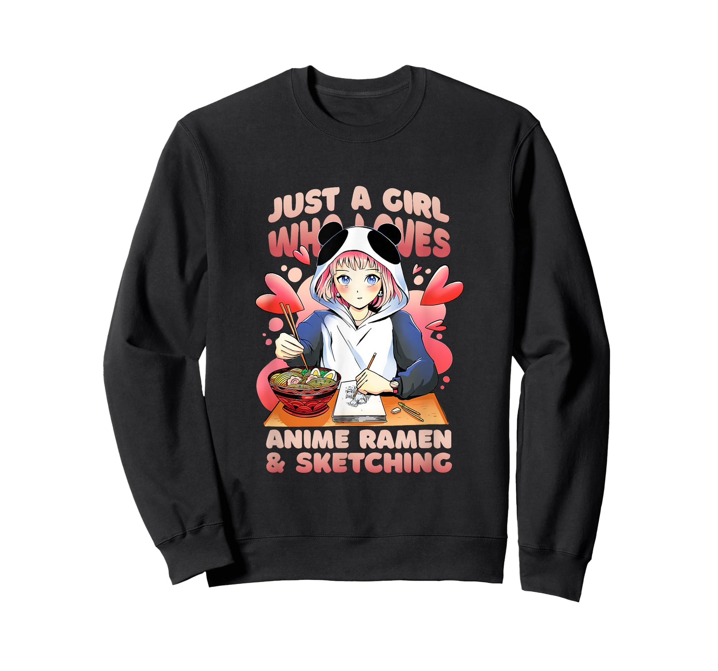 Just a Girl who Loves Anime Ramen and Sketching Artist T-Shirt