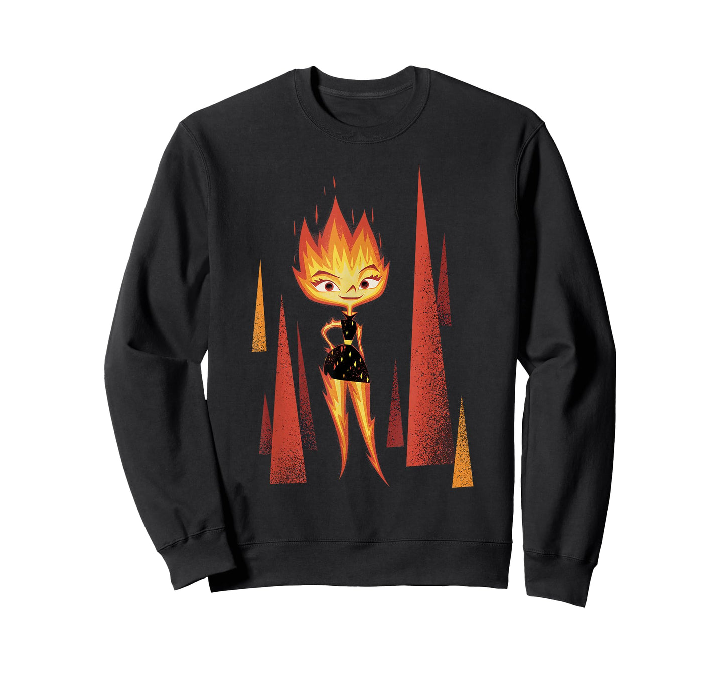 Disney Pixar Elemental Minimalistic Fire Ember Portrait T-Shirt