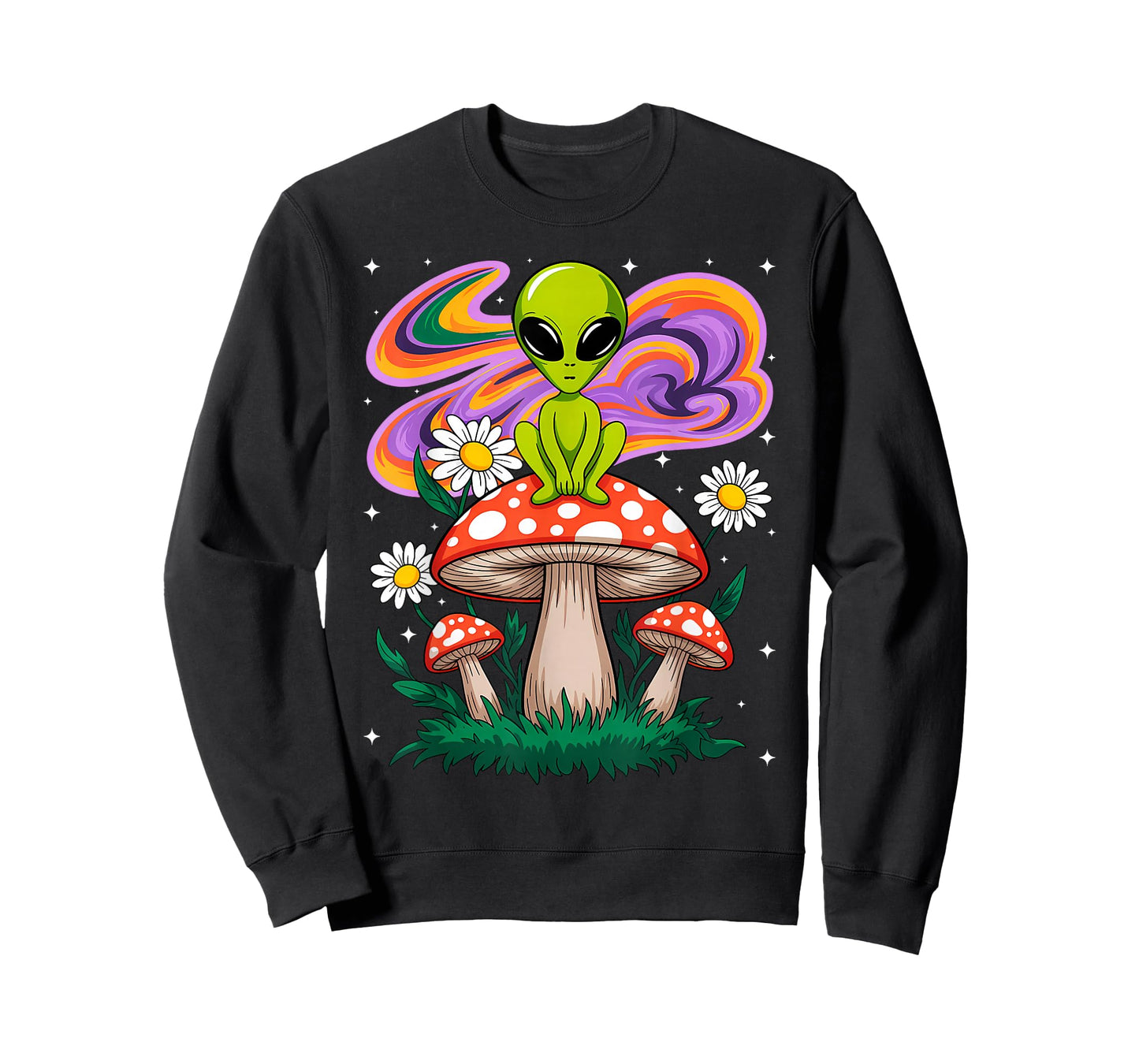 Funny Magic Mushroom Alien Trippy Shroom T-Shirt