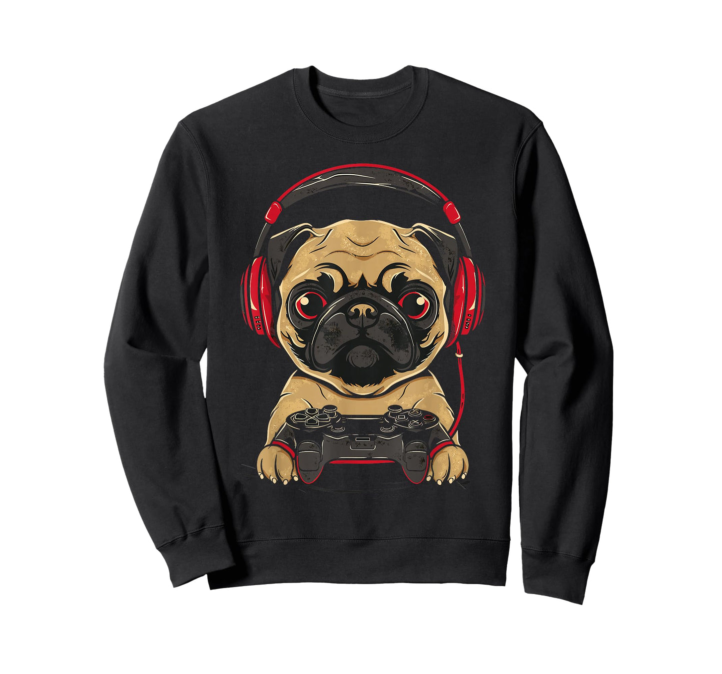 Gamer Pug Gaming Pugs Video Game Dog Lover For Boys Girls T-Shirt