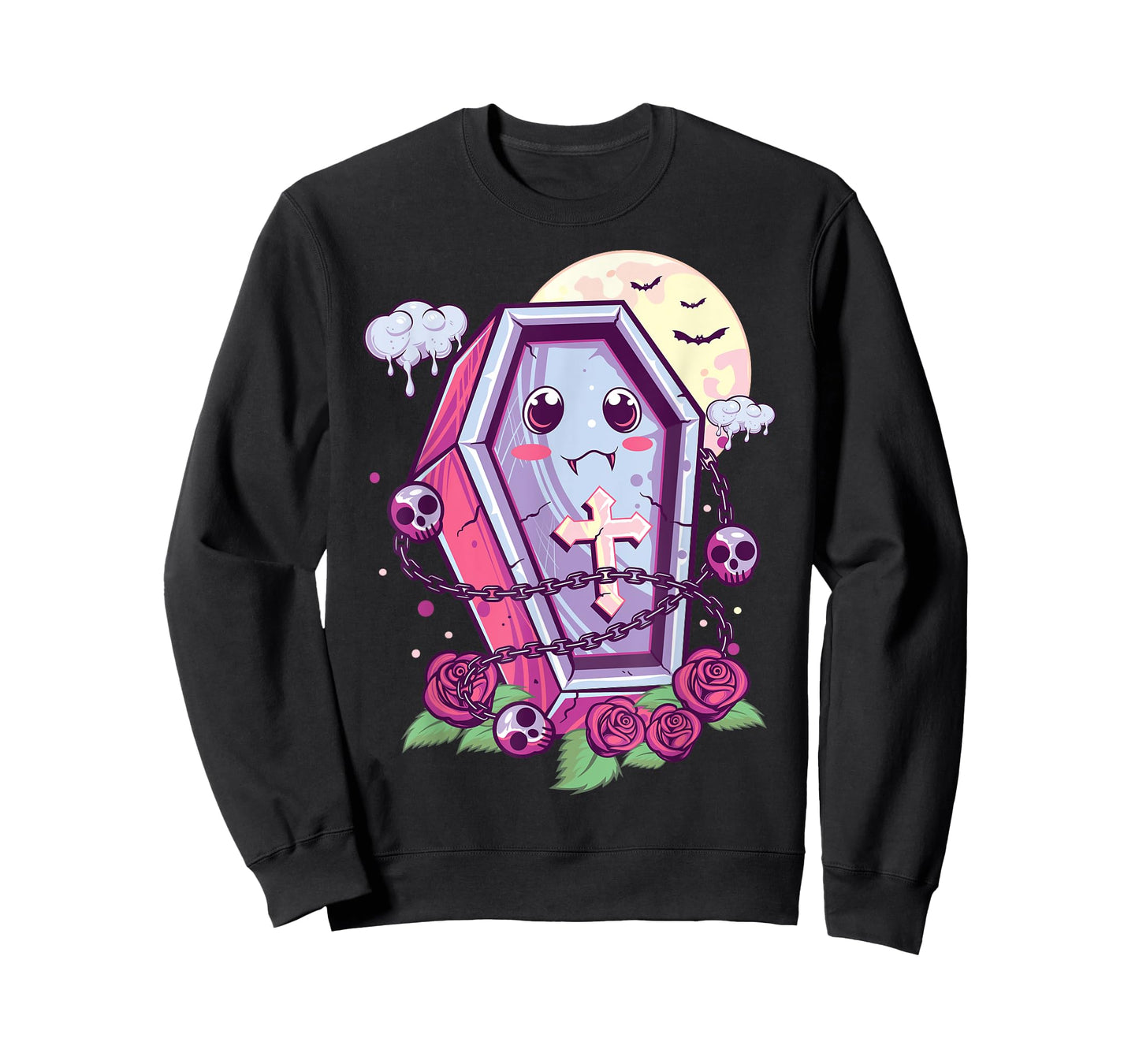 Kawaii Pastel Goth Cute Creepy Coffin Menhera Occult Nu Goth T-Shirt