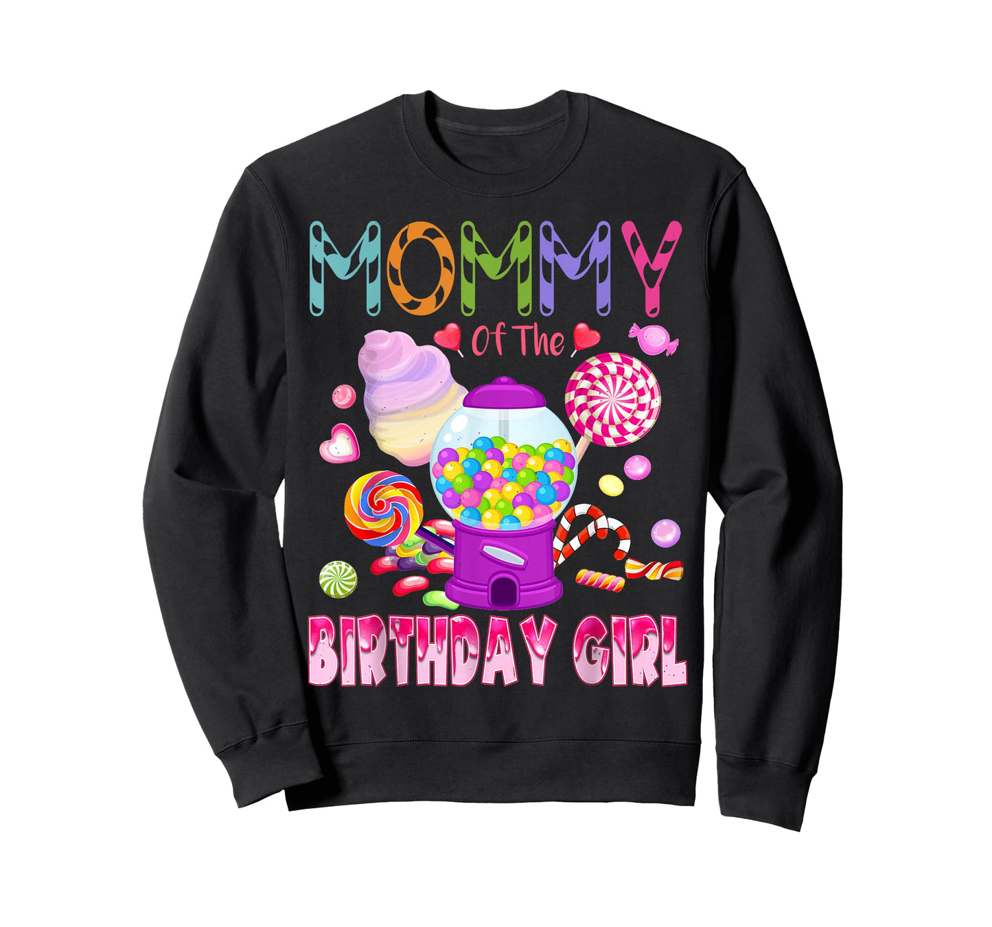 Mommy Of The Birthday Gifts Girl Candyland Candy Birthday T-Shirt