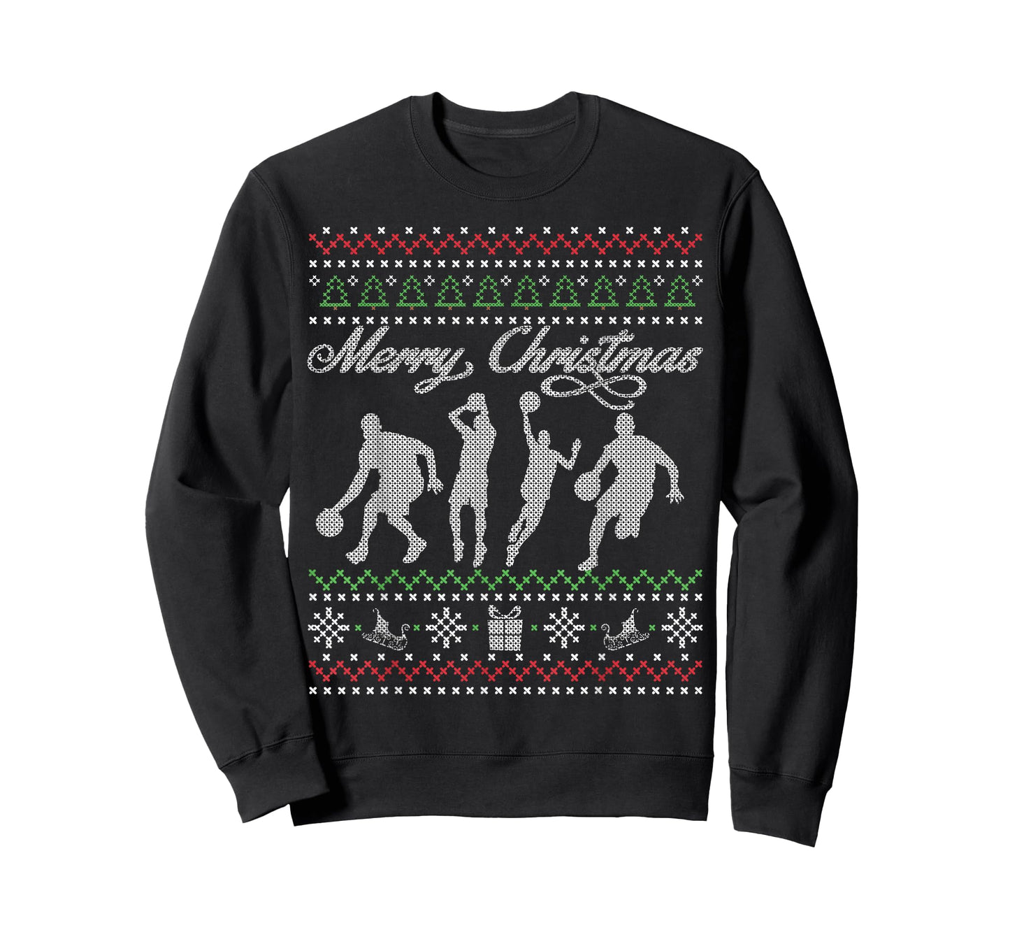 Basketball Christmas T Shirt | Ugly Xmas Gift T-Shirt