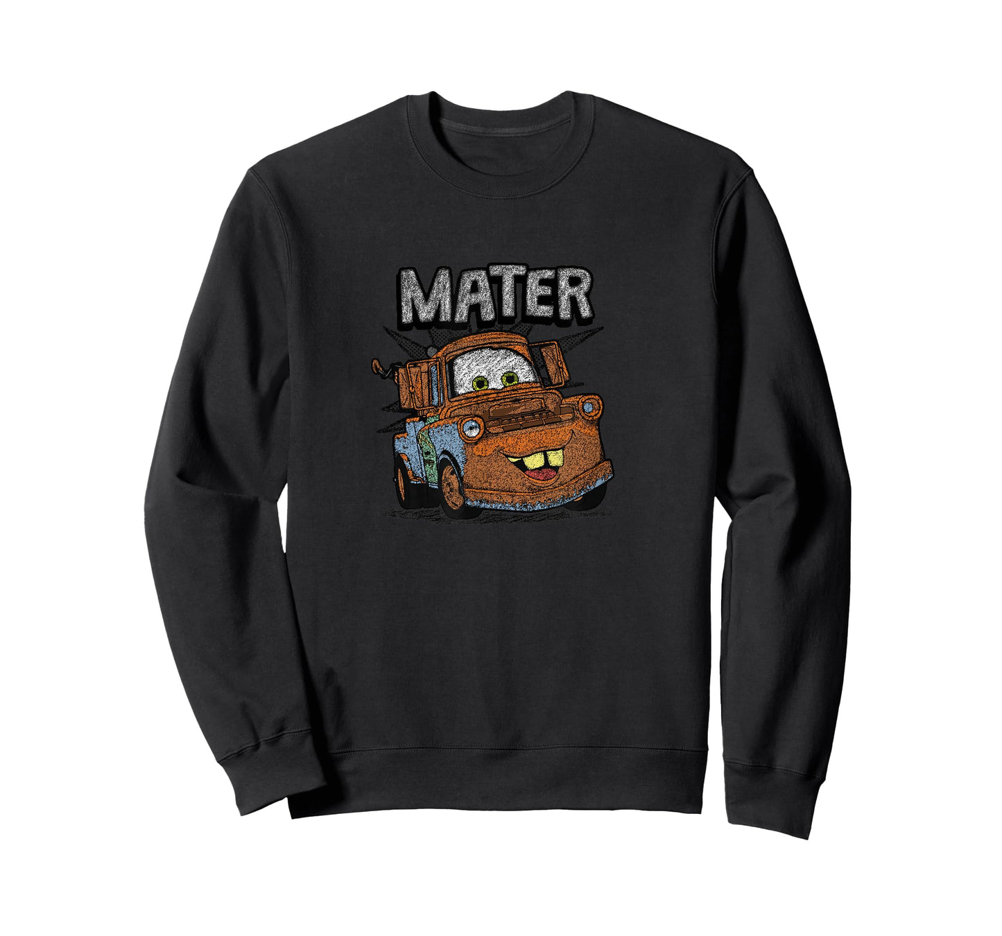 Disney Pixar Cars Vintage Tow Mater Crayon Sketch Portrait T-Shirt