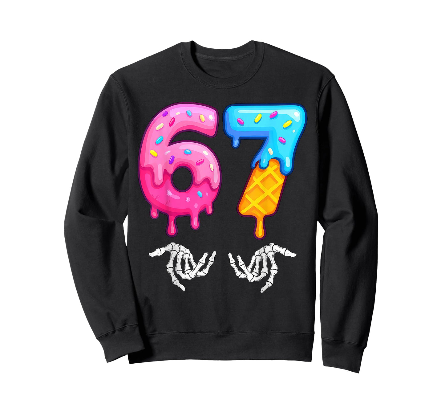 Number 67 Matching Six Seven 6 7 Meme 6-7 Halloween Costume T-Shirt
