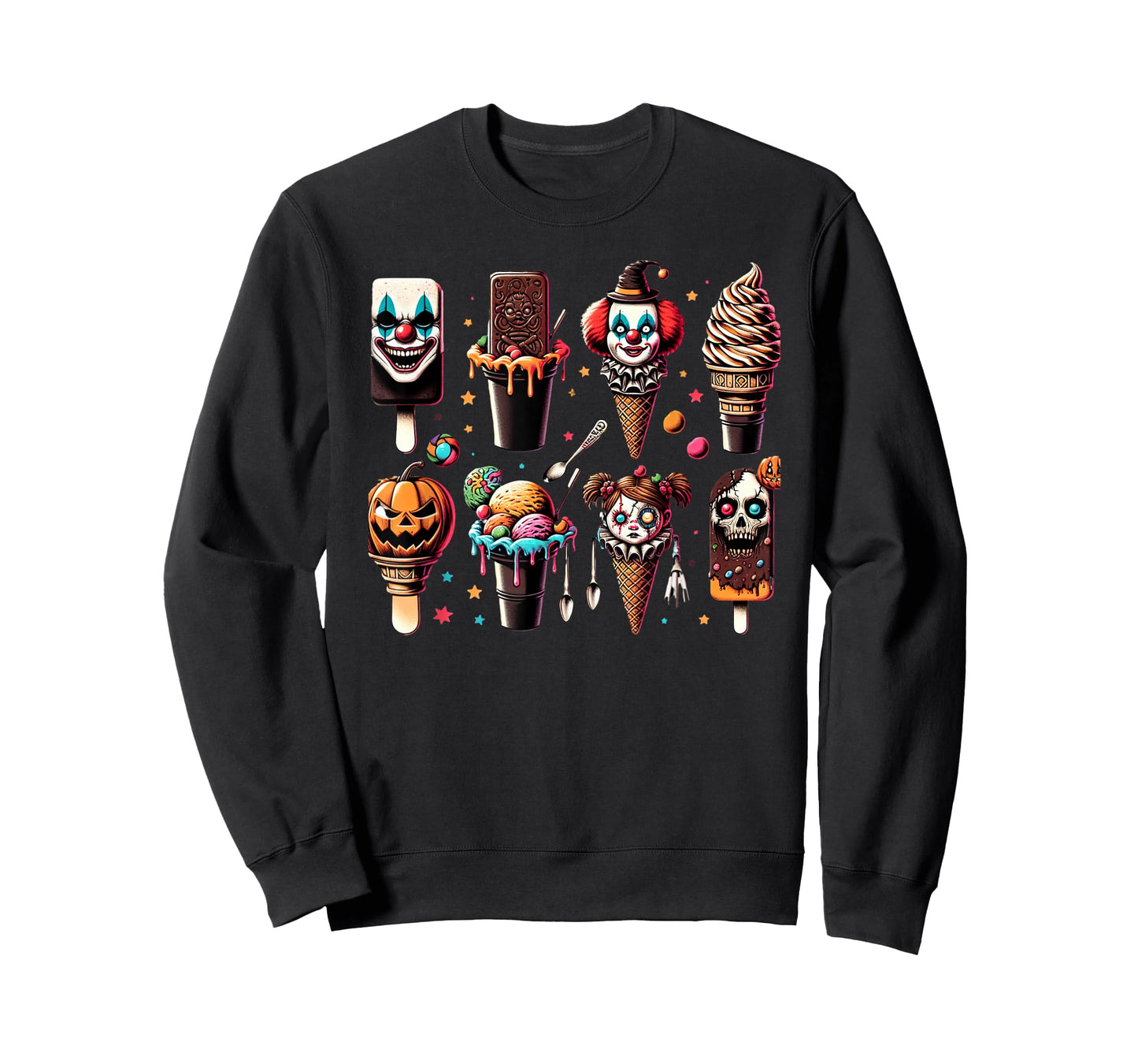 Vintage Horror Movie Summer Popsicle Halloween Summerween T-Shirt