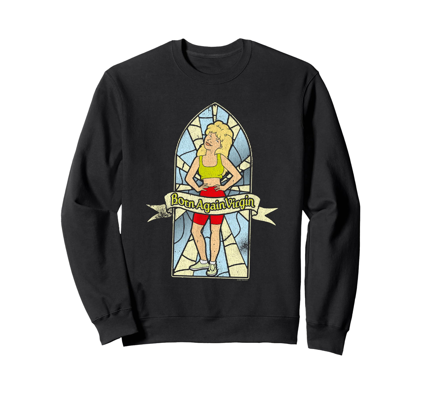 King of The Hill Born Again Virgin Luanne Stained Glass T-Shirt