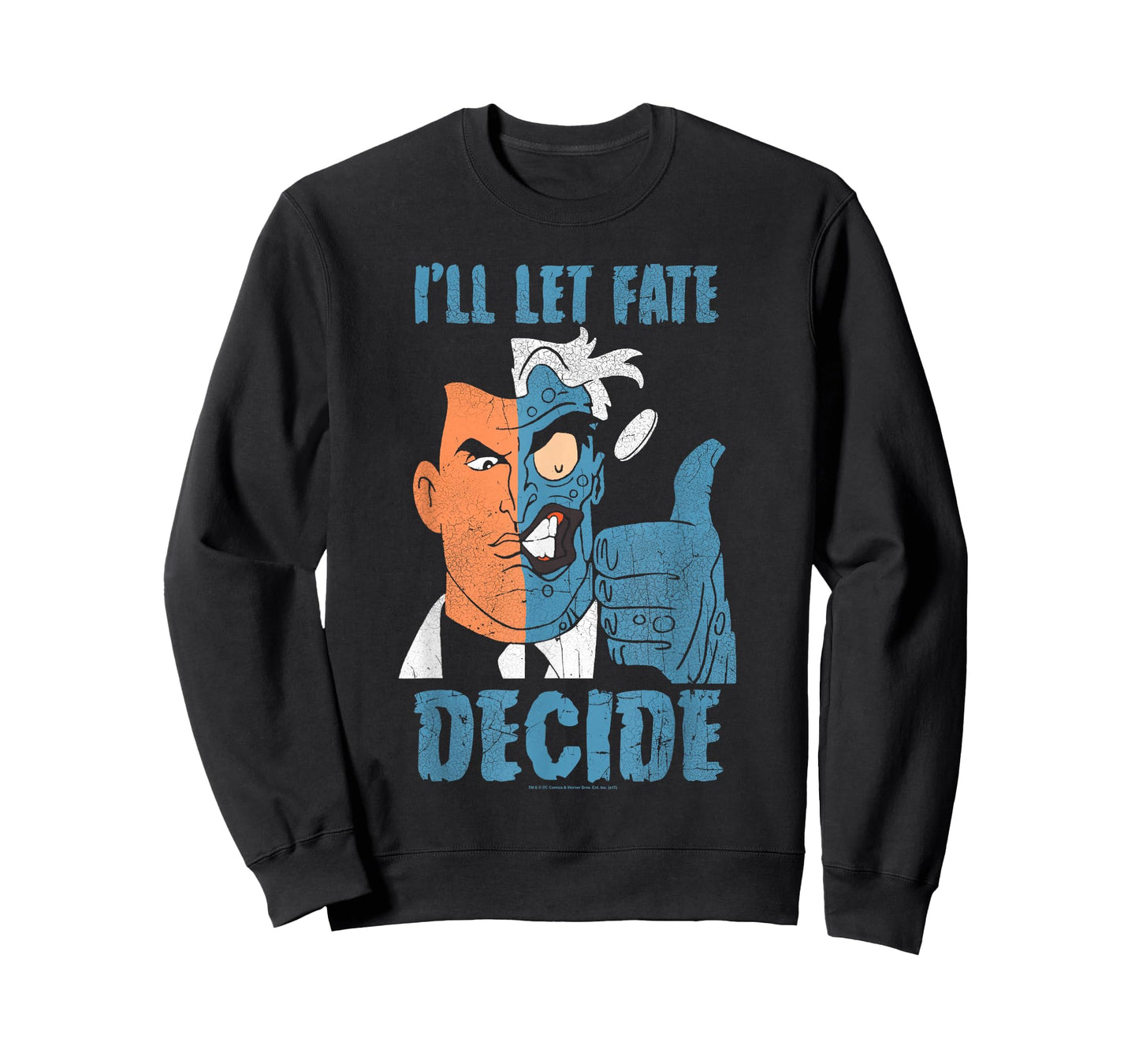 Batman: Animated Series Two-Face Fate Decide T-Shirt