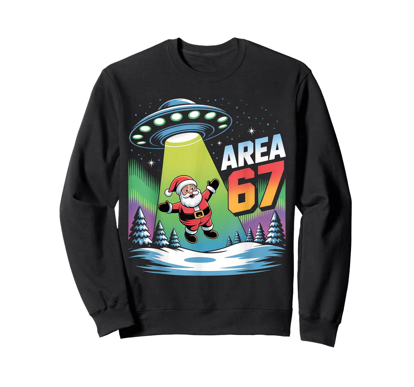 Alien Santa Christmas Meme Area 67 T-Shirt
