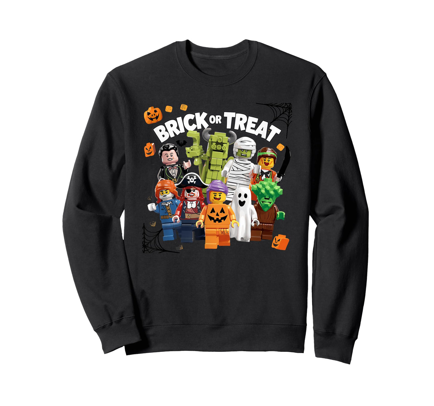 Building Bricks Halloween Brick Or Treat Costume Monsters T-Shirt