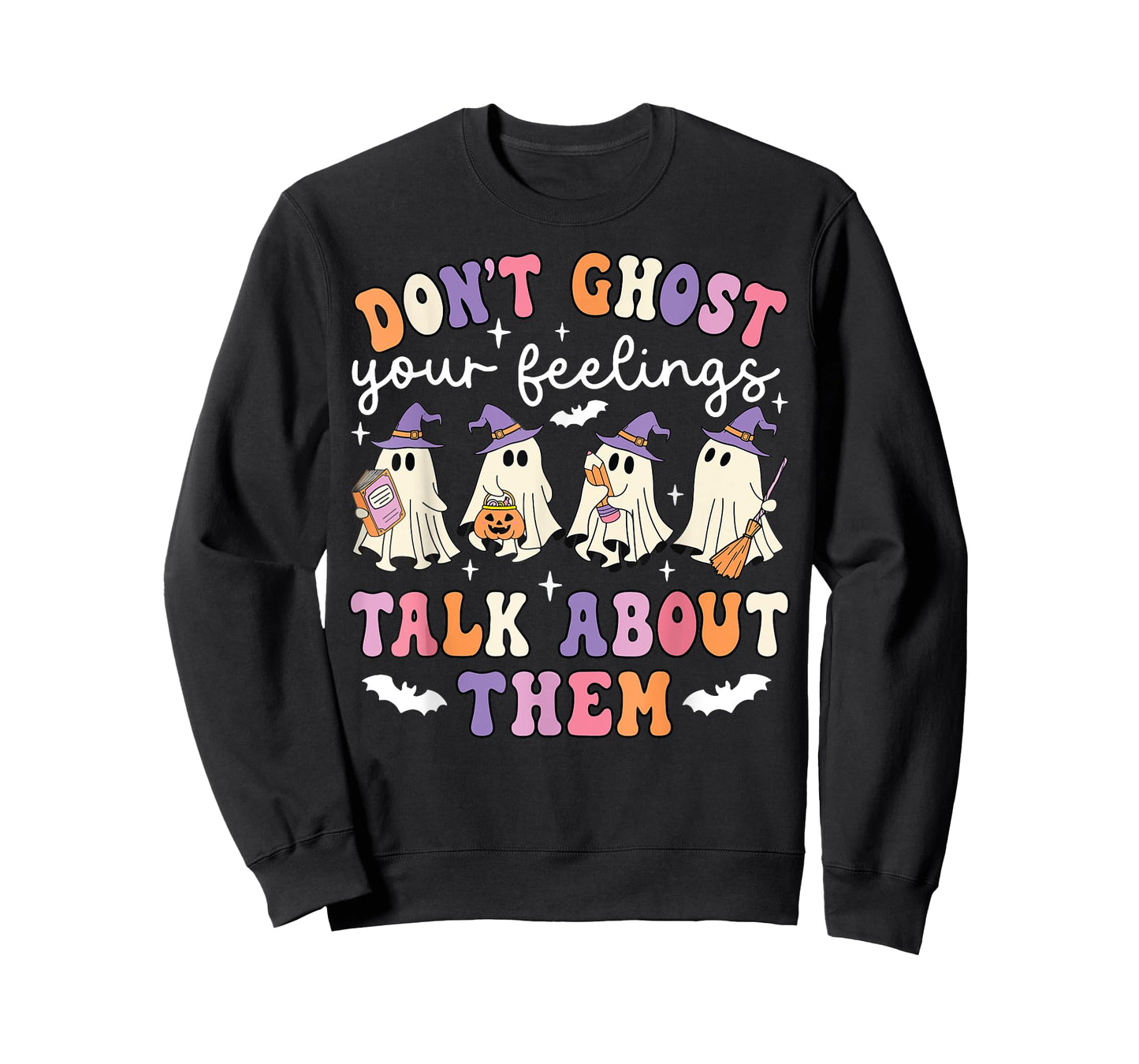 Halloween Spooky Do Not Ghost Your Feeling School Counselor T-Shirt