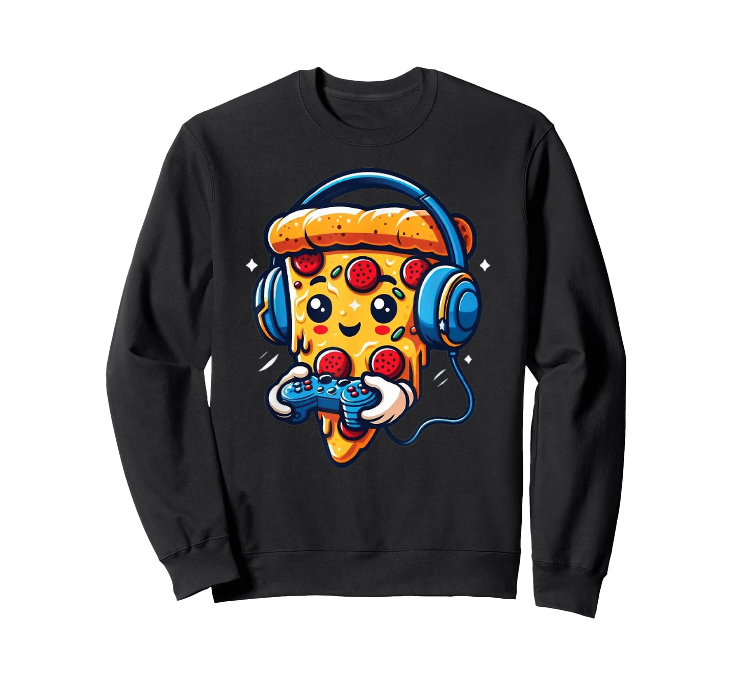 Gamer Pizza Video Gaming Funny Food Men Boys Kids Teen Youth T-Shirt