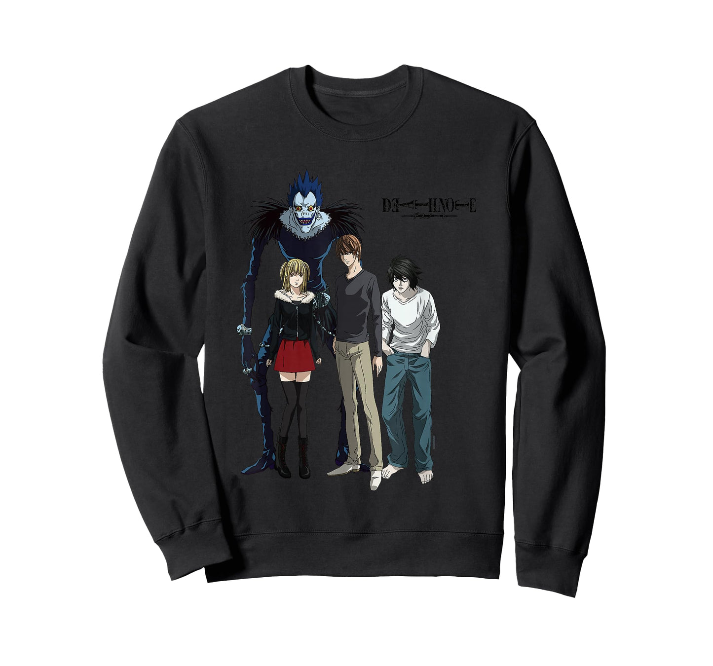 Death Note Main Characters Posing with Logo Anime T-Shirt
