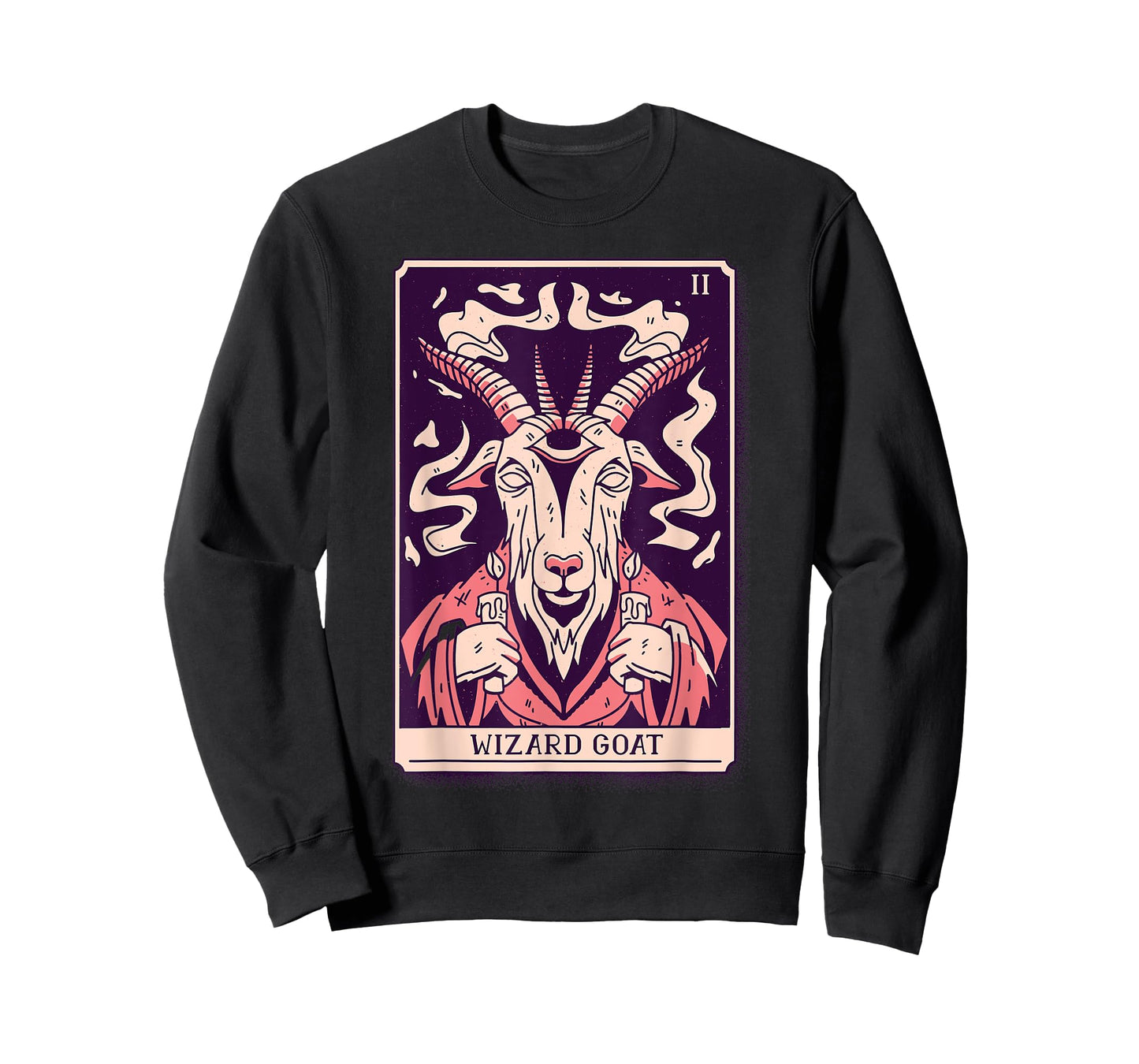 Tarot Card Goat Wizard Devil Gothic Magic, Occult, T-Shirt