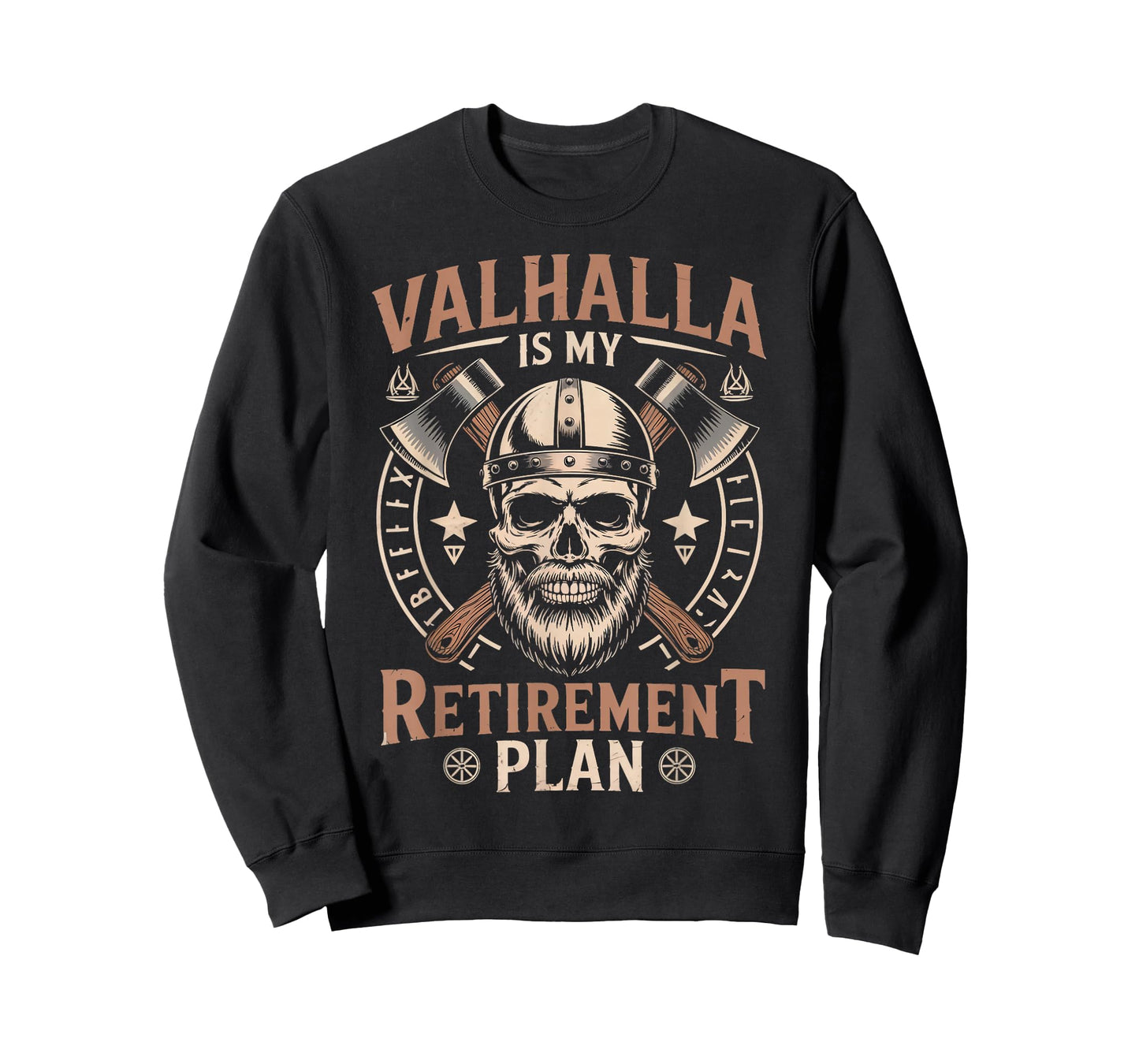 Valhalla My Retirement Plan Norse Mythology Warrior Viking T-Shirt
