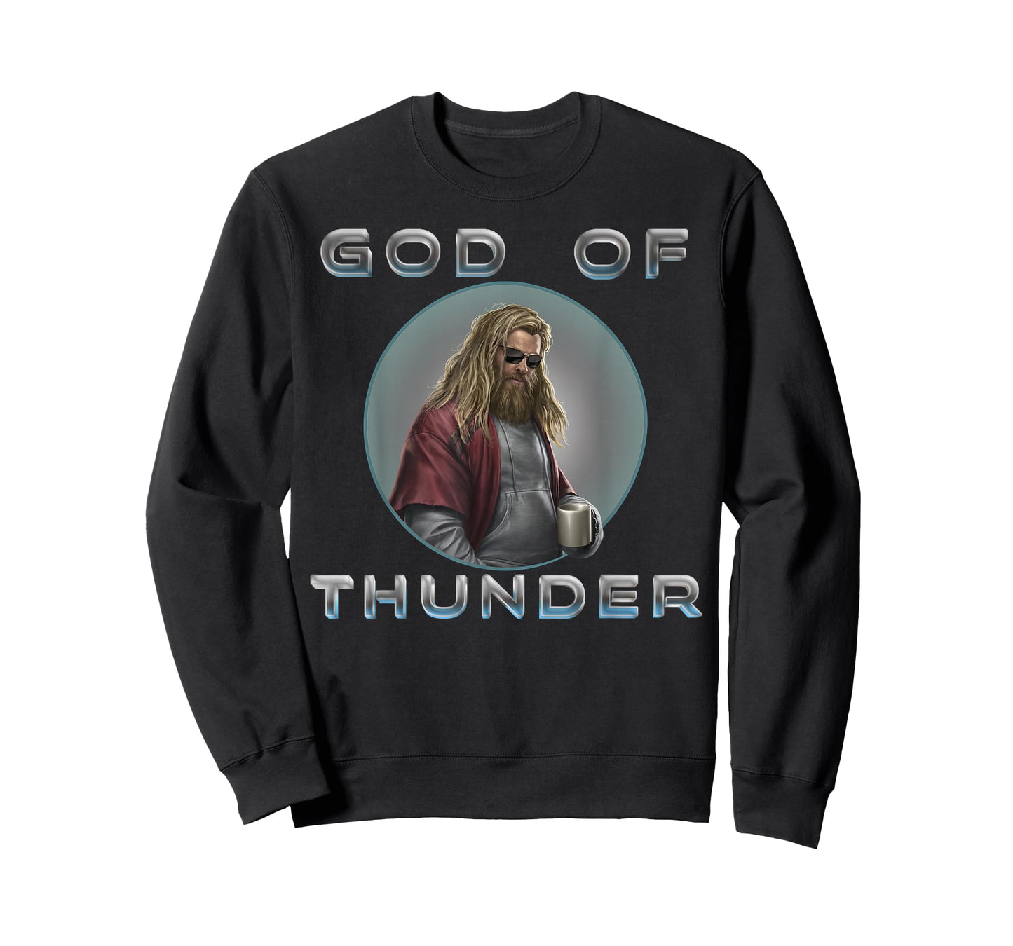 Marvel Avengers: Endgame Thor God Of Thunder Circle Portrait T-Shirt