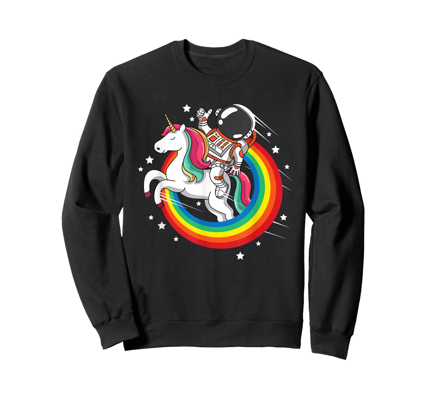 Astronaut Unicorn Space Galaxy Magical Rainbow T-Shirt