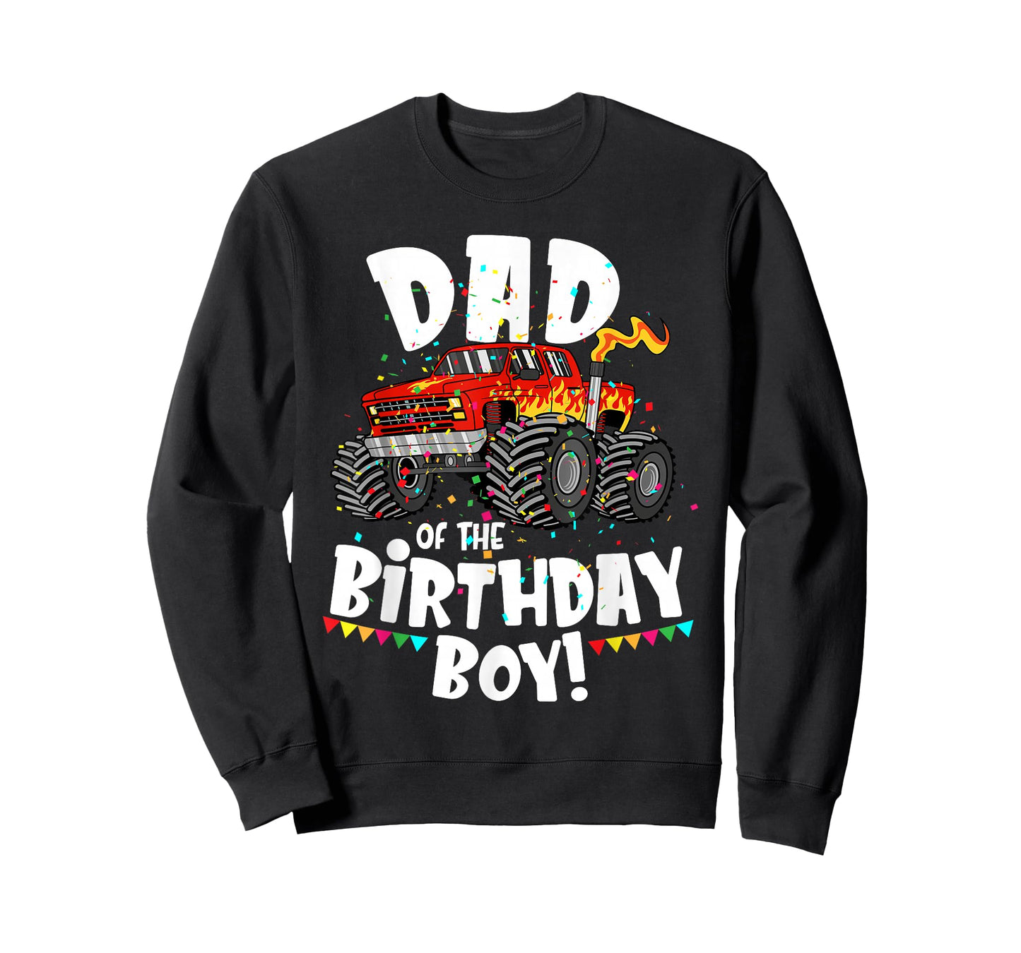 Funny Monster Truck Dad Of The Birthday Boy Gift For Him T-Shirt