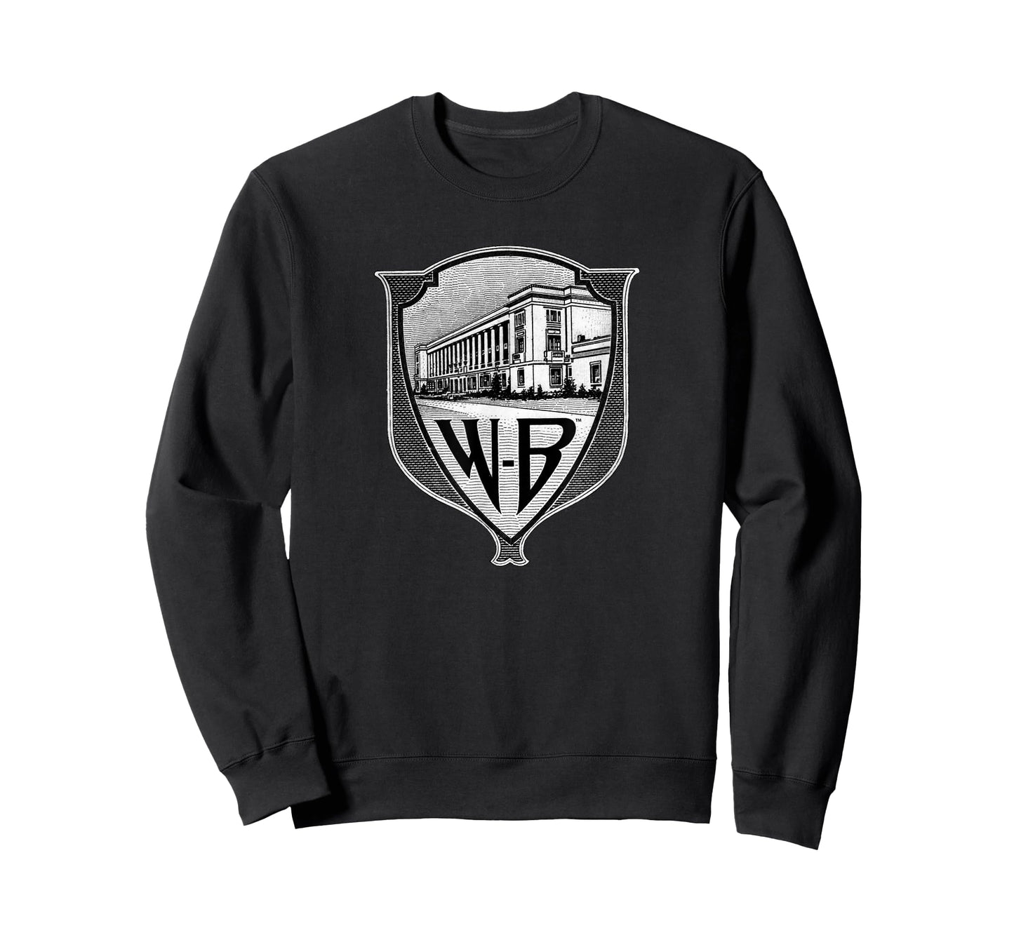 WB100 Vintage Warner Bros. Movie Studio Badge Logo T-Shirt