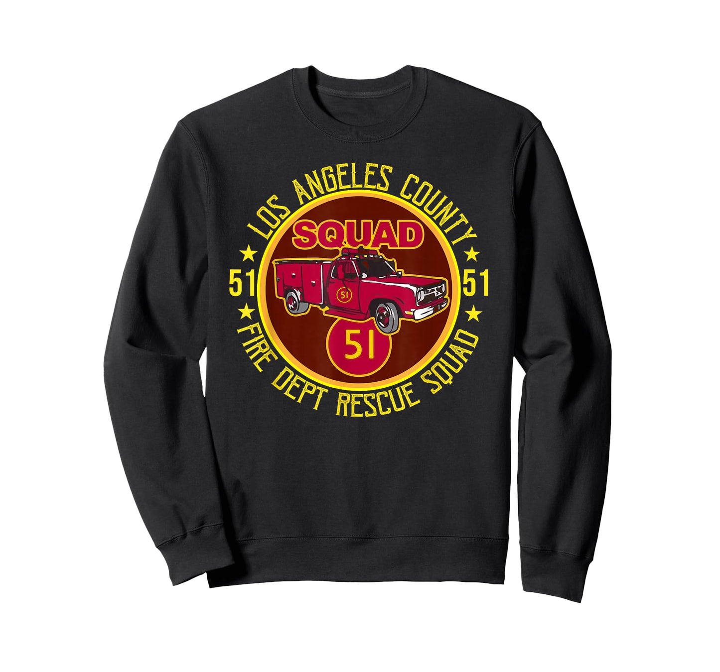 Vintage Truck Side 51 classic Emergency Squad 51 T-Shirt