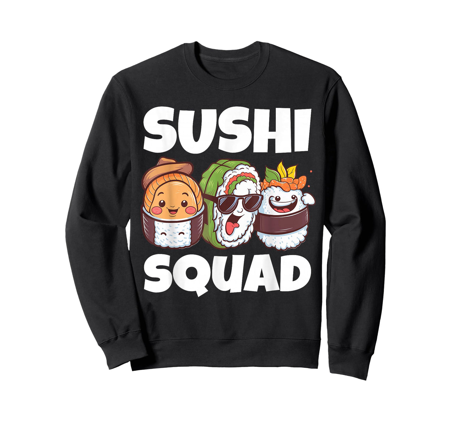 Sushi Squad Cute Food Chef Funny Kawaii Roll Japanese Sushi T-Shirt