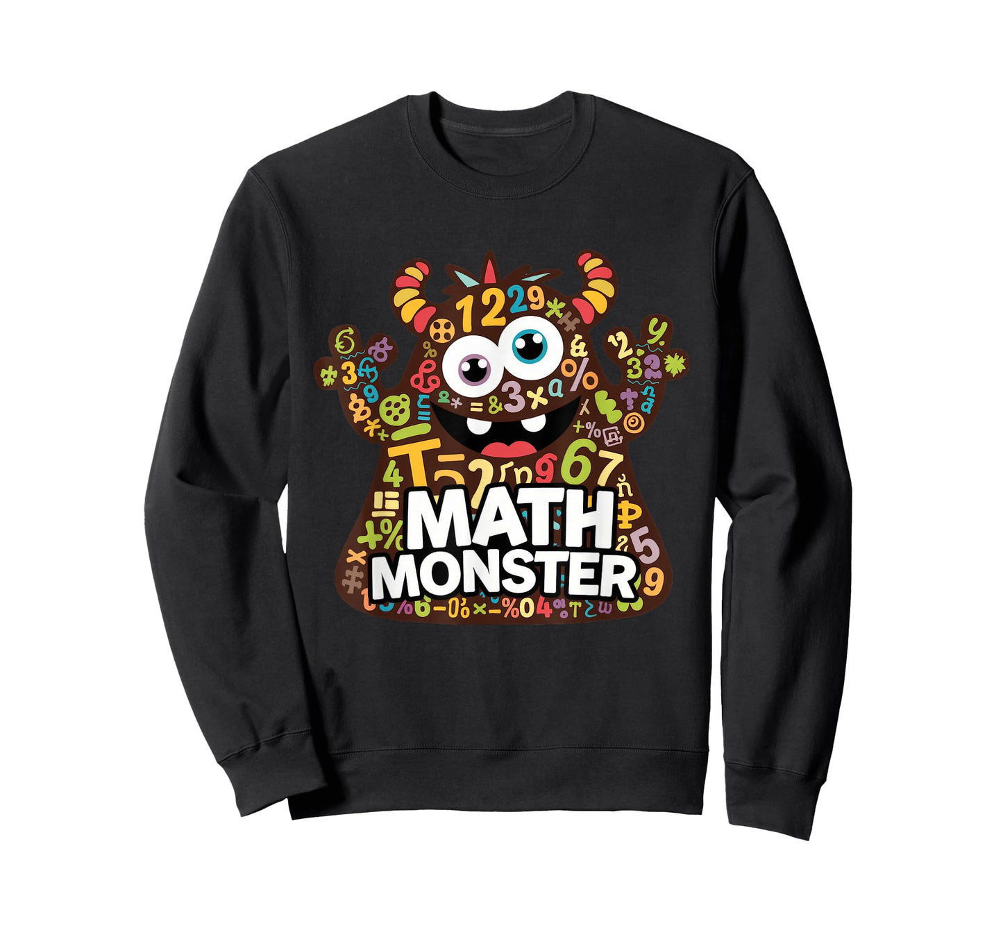 Cool Math Monster Funny Design for Students and Teachers T-Shirt