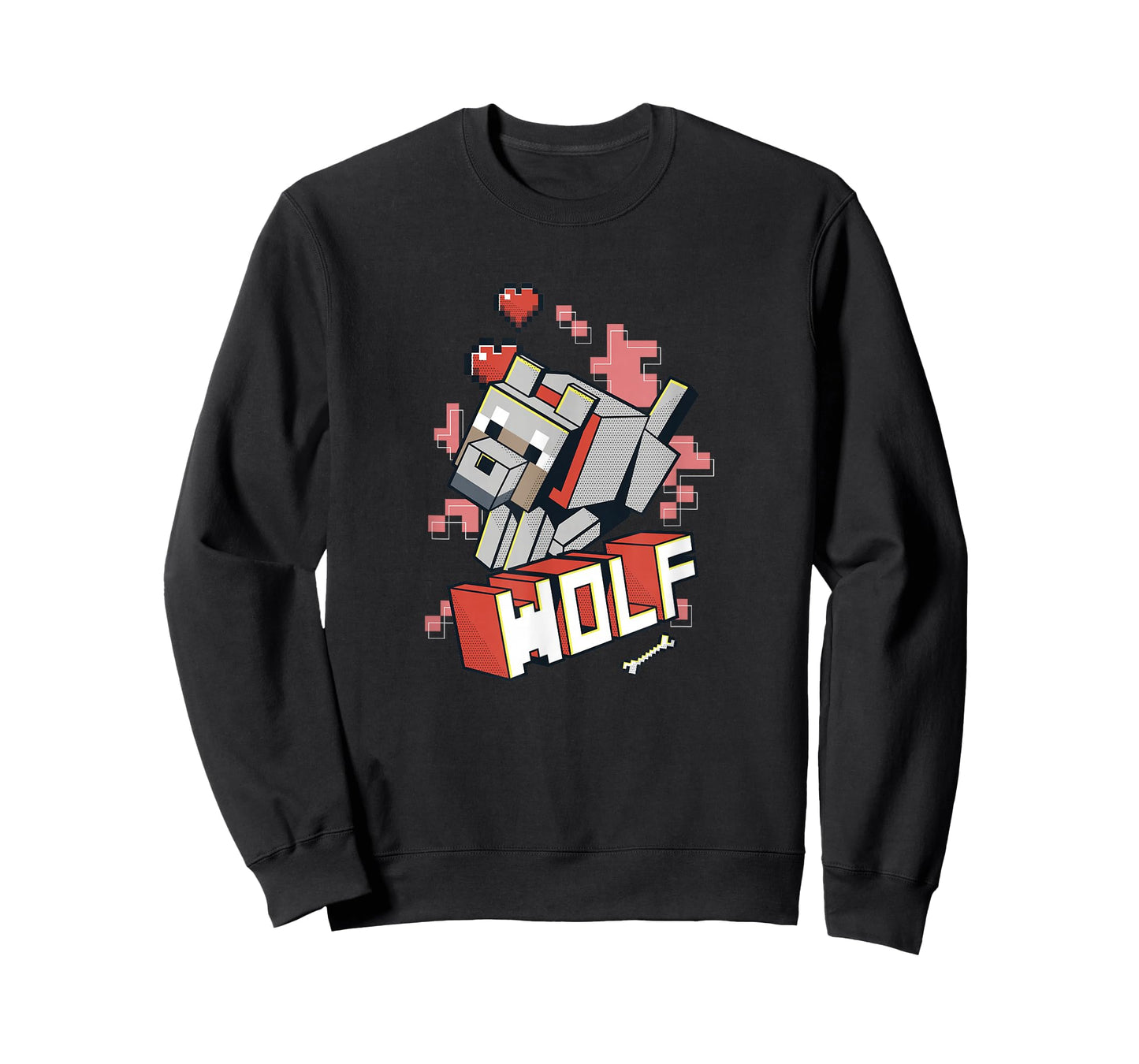 Minecraft Wolf Hero Love T-Shirt